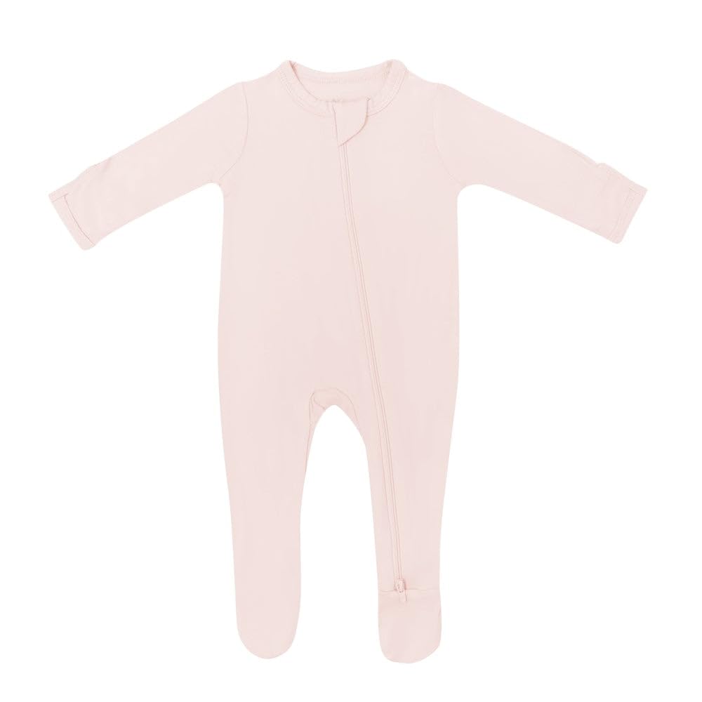 KYTE BABY Unisex Zipper Closure Footies, Rayon Made From Bamboo, 0-24 Months