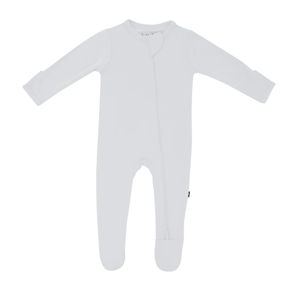 KYTE BABY Unisex Zipper Closure Footies, Rayon Made From Bamboo, 0-24 Months