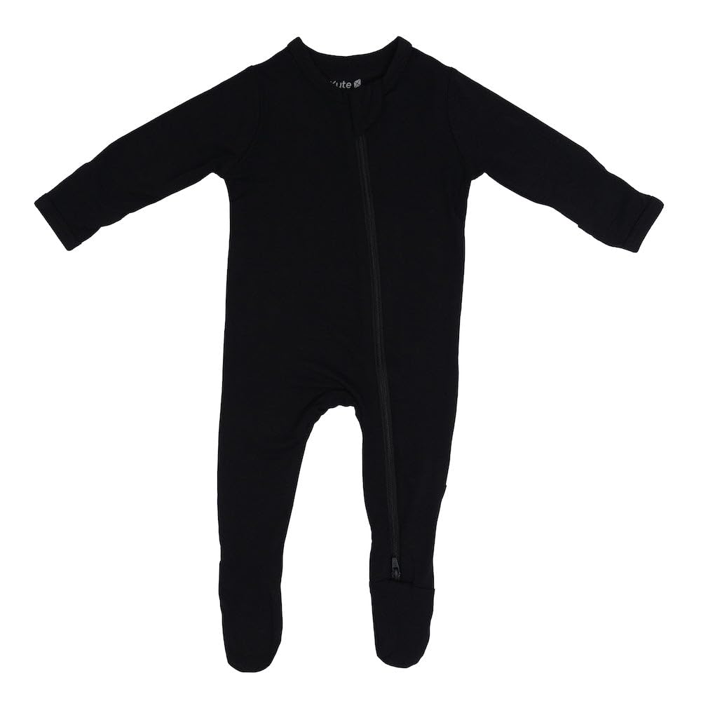KYTE BABY Unisex Zipper Closure Footies, Rayon Made From Bamboo, 0-24 Months
