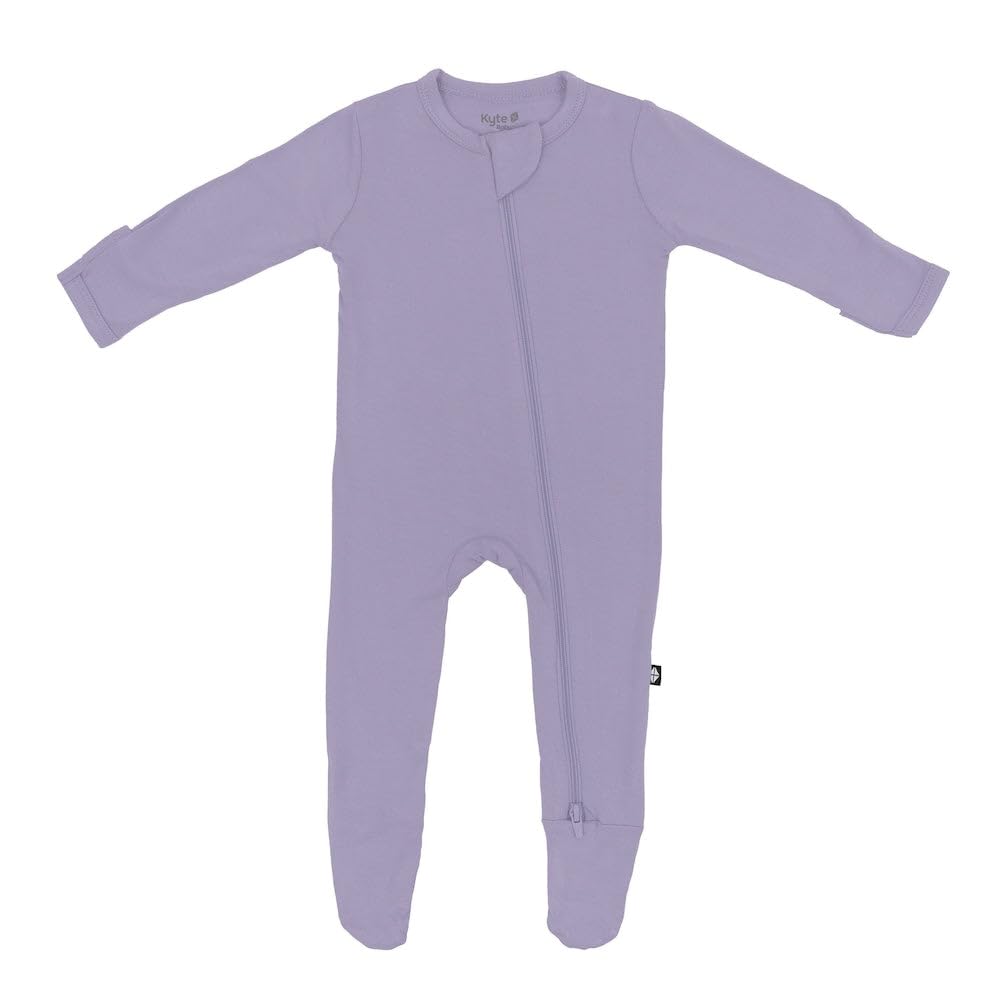 KYTE BABY Unisex Zipper Closure Footies, Rayon Made From Bamboo, 0-24 Months