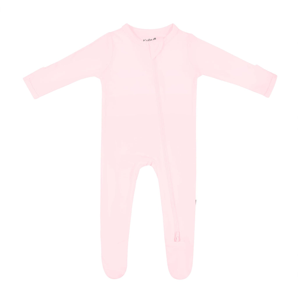 KYTE BABY Unisex Zipper Closure Footies, Rayon Made From Bamboo, 0-24 Months