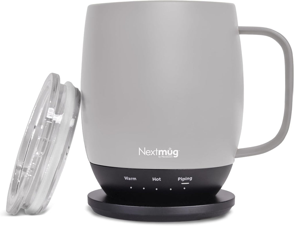 Nextmug - Temperature-Controlled, Self-Heating Coffee Mug (Slate Blue - 14 oz.)