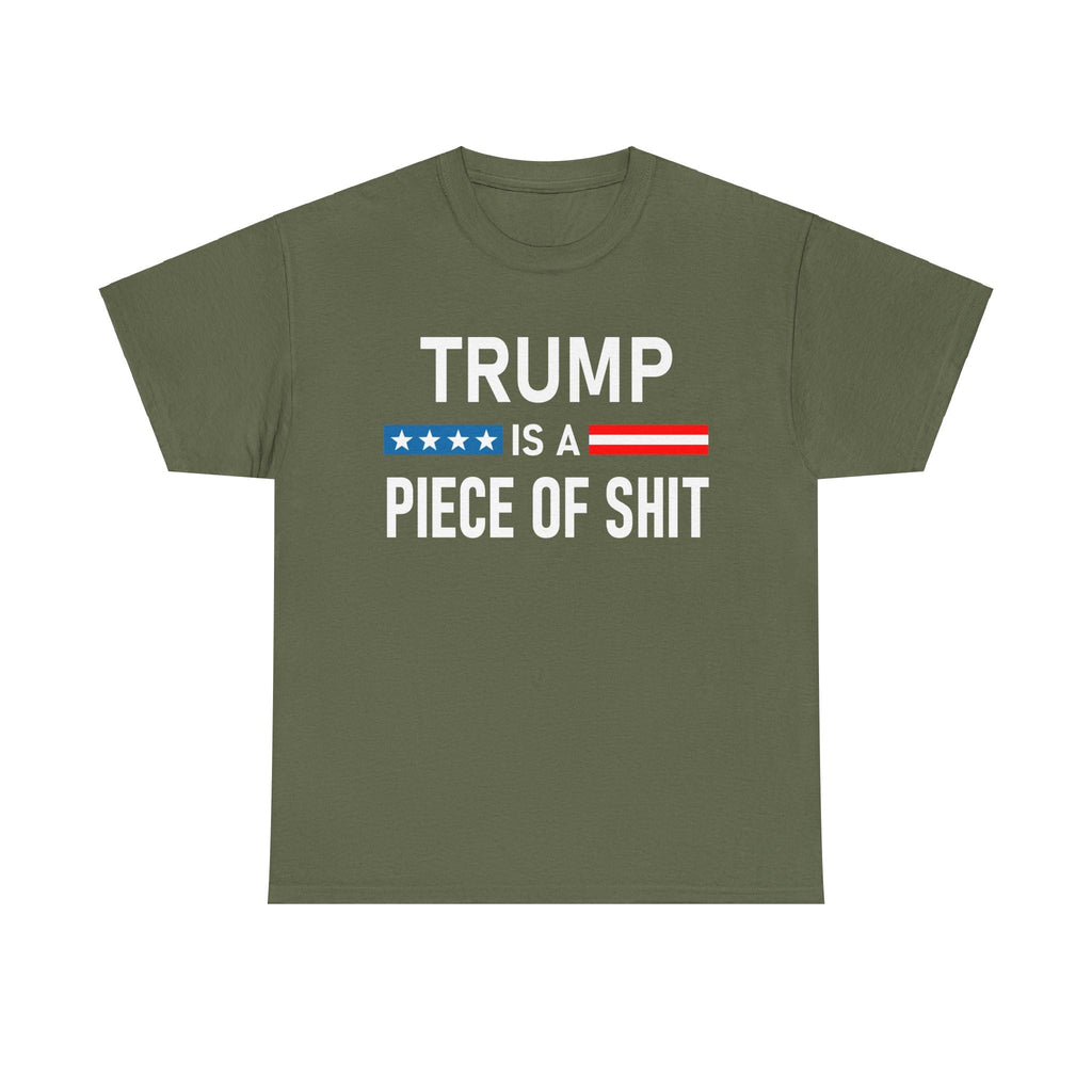 Donald Trump is a Piece of Shirt POS Funny Anti F.uck Trump Sucks Tee Tshirt