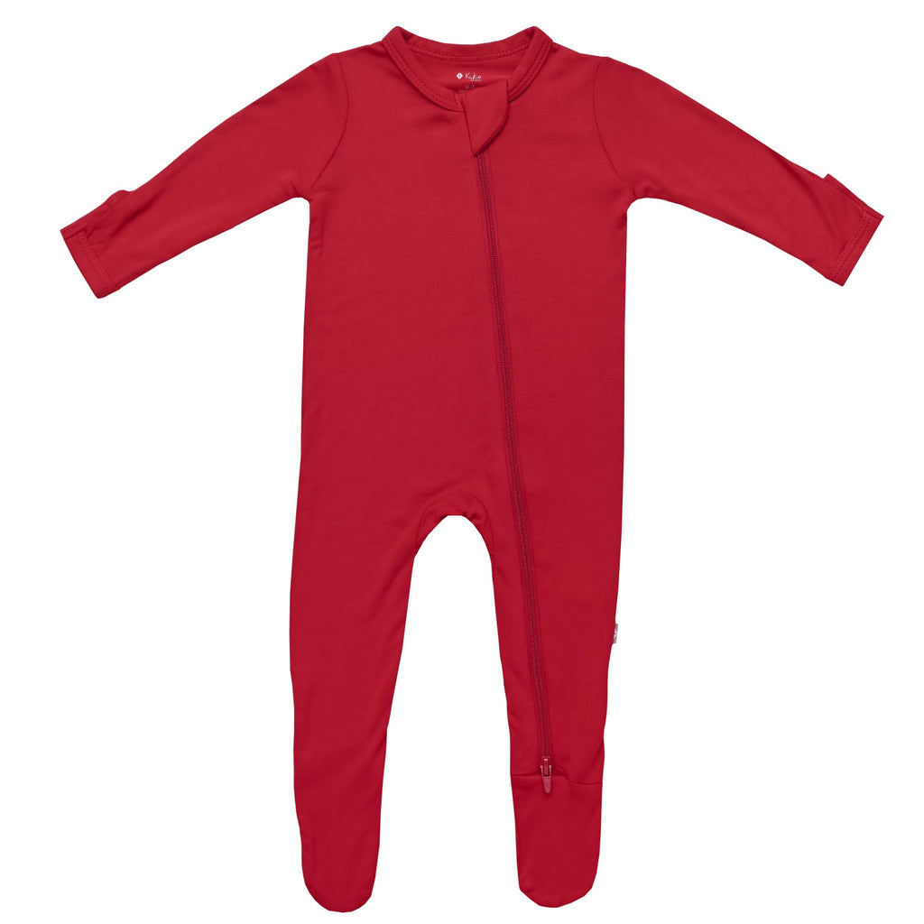 KYTE BABY Unisex Zipper Closure Footies, Rayon Made From Bamboo, 0-24 Months