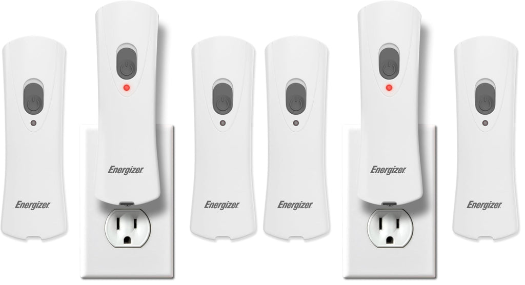 Energizer Auto-On LED Flashlights Rechargeable (3-Pack) for Home Power Failure, Plug in LED Flashlight for Power Outage, Night Light, Hurricane Preparedness