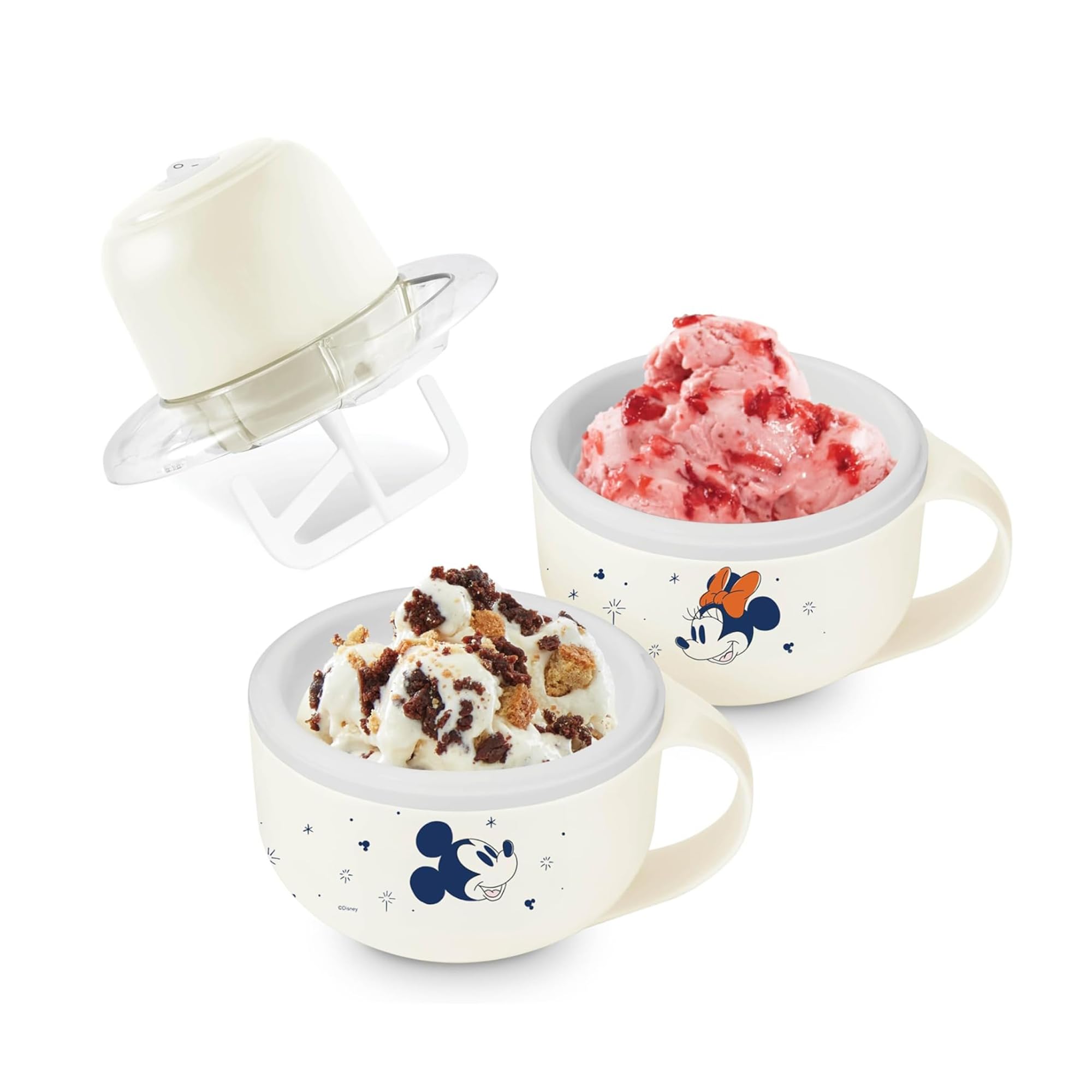 Dash My Mug Ice Cream Maker - Makes Single Serving of Gelato, Frozen Yogurt, Sorbet & More - Easy to Clean & Use - Aqua, 2 Bowls