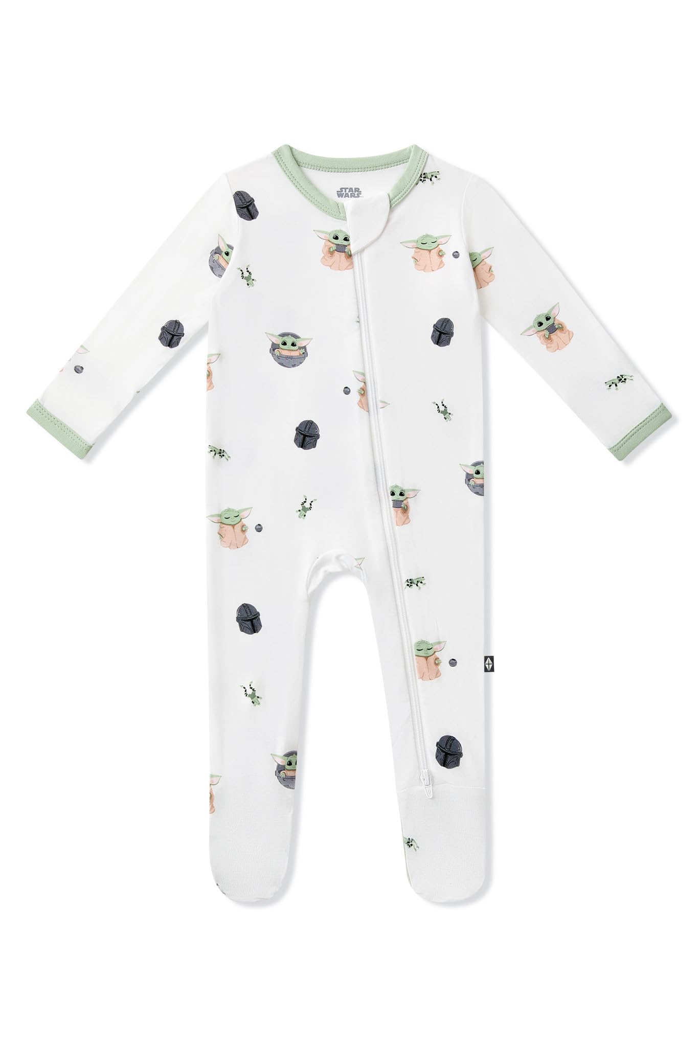 KYTE BABY Unisex Zipper Closure Footies, Rayon Made From Bamboo, 0-24 Months