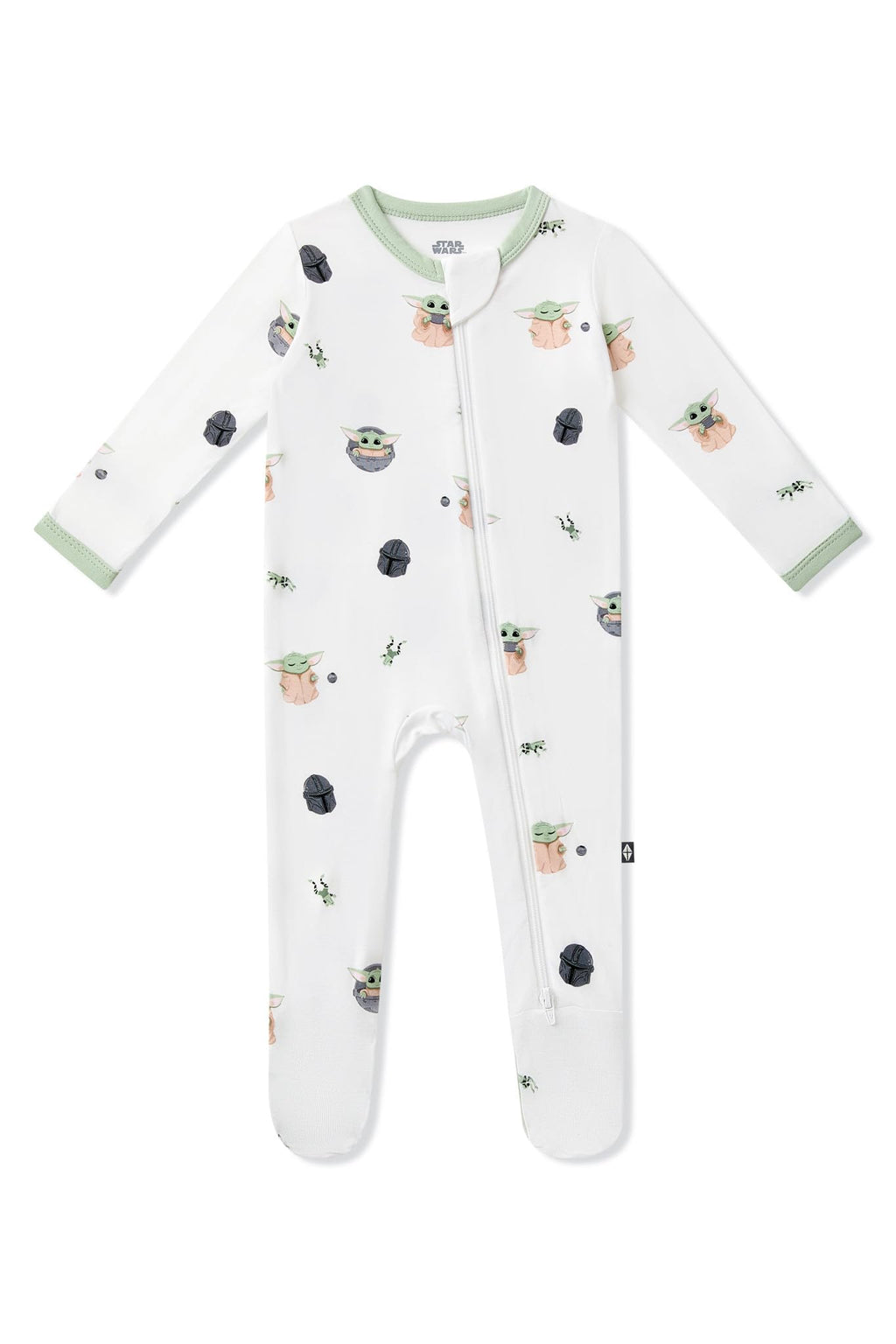 KYTE BABY Unisex Zipper Closure Footies, Rayon Made From Bamboo, 0-24 Months