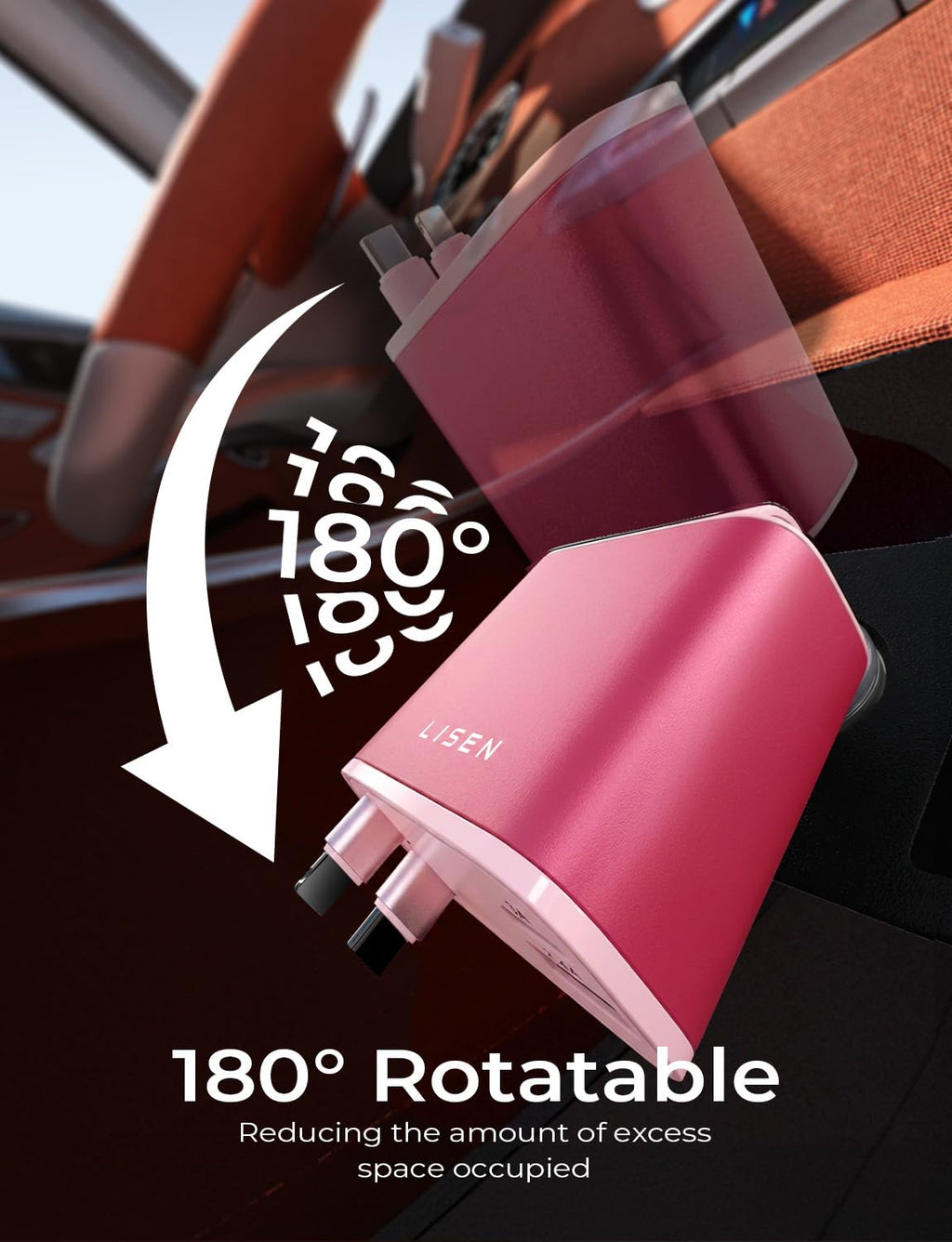 LISEN Retractable Car Charger, Gifts for Mothers Day 2026, 84W Car Charger USB C Fast Charge, Gifts for Mom Dad Him Her, Travel Essentials Car Accessories for Men Women Gifts for iPhone 17 16 15 14 13
