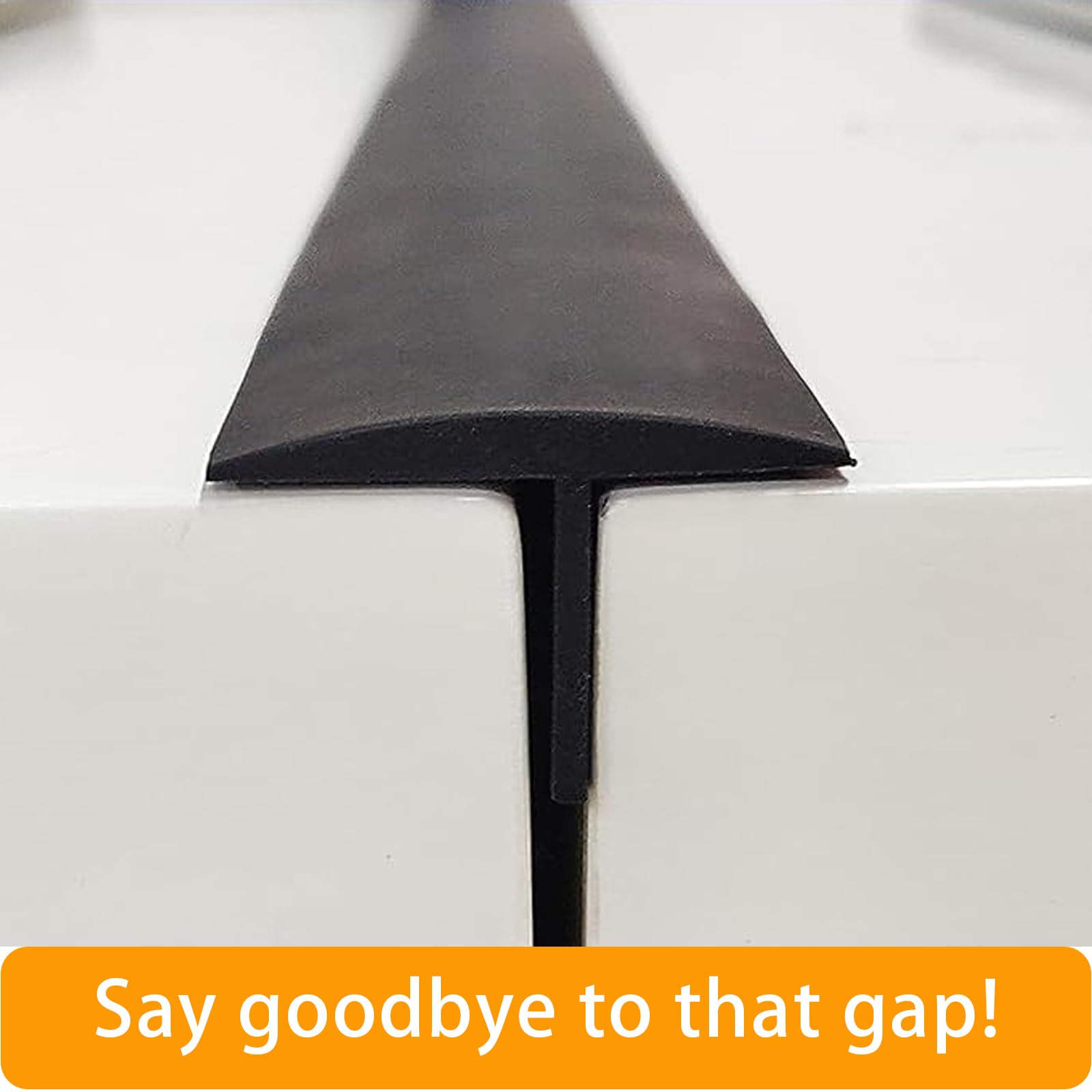 Stainless Steel Stove Gap Covers,Stove Gap Filler, Range Trim Kit, Stove Gap Guards, Heat Resistant and Easy to Clean, Easy retractable Length 13.8" to 27.5", Width 0.79",Black(2PCS)