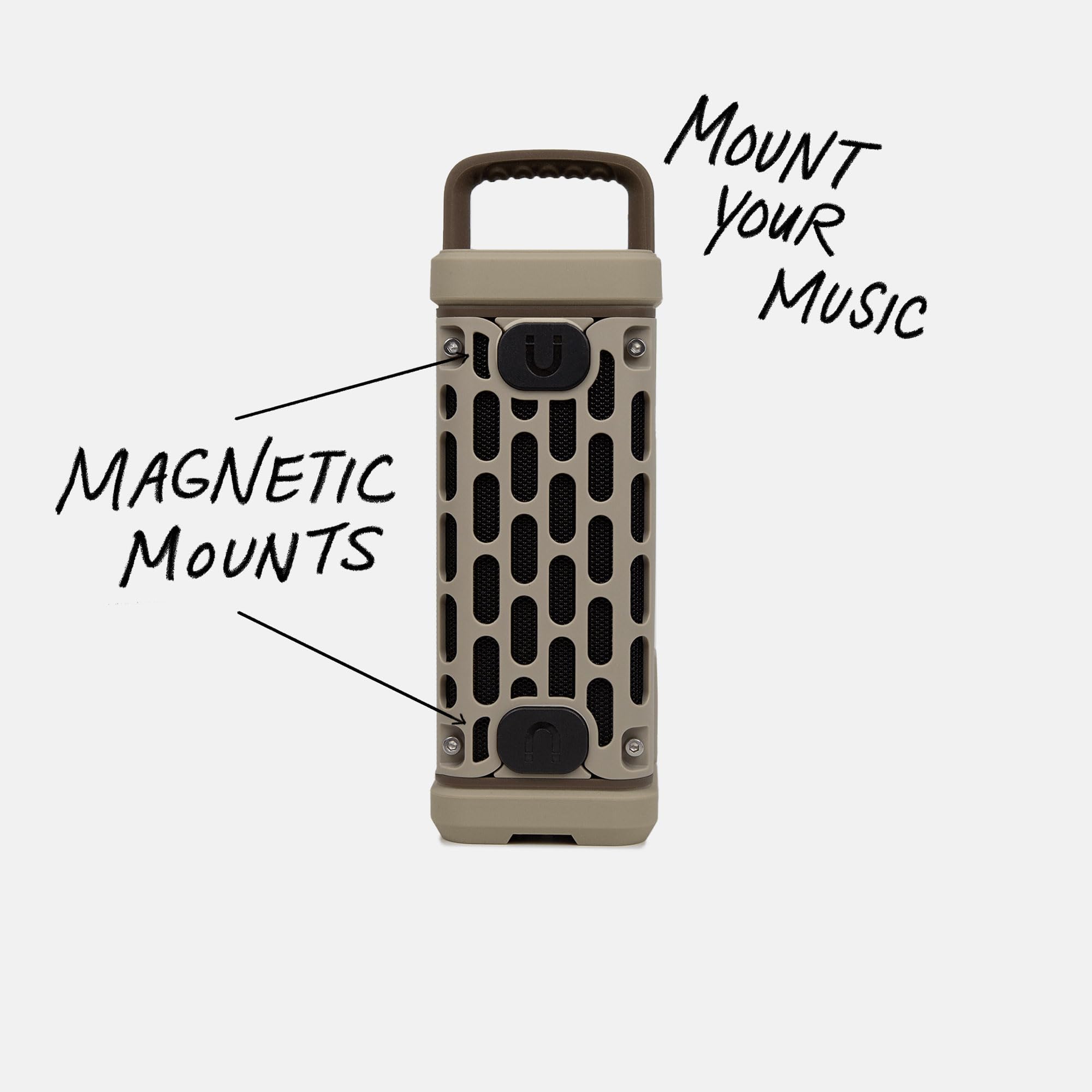 Turtlebox Ranger: Loud! Outdoor Portable Bluetooth 5.4 Speaker | Rugged, Waterproof, Ultra-Portable | Plays to 105db, Deep Bass, Shockproof, Unlimited Pairing for Full Stereo Experience, Tan