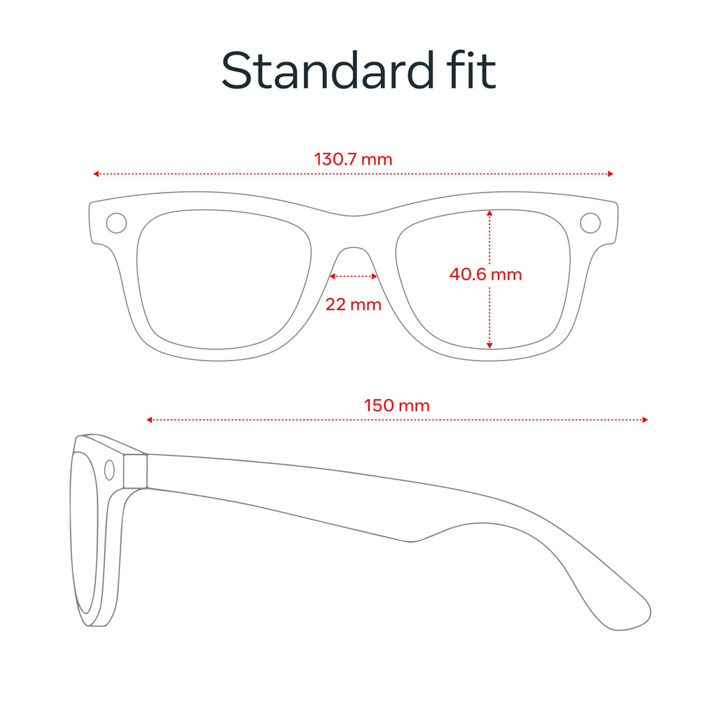 Ray-Ban Meta (Gen 2), Wayfarer, Matte Black | Smart AI Glasses for Men, Women — 2X Battery Life — 3K HD Resolution — 12 MP Ultra-Wide Camera, Audio, Video — Clear Lenses — Wearable Technology