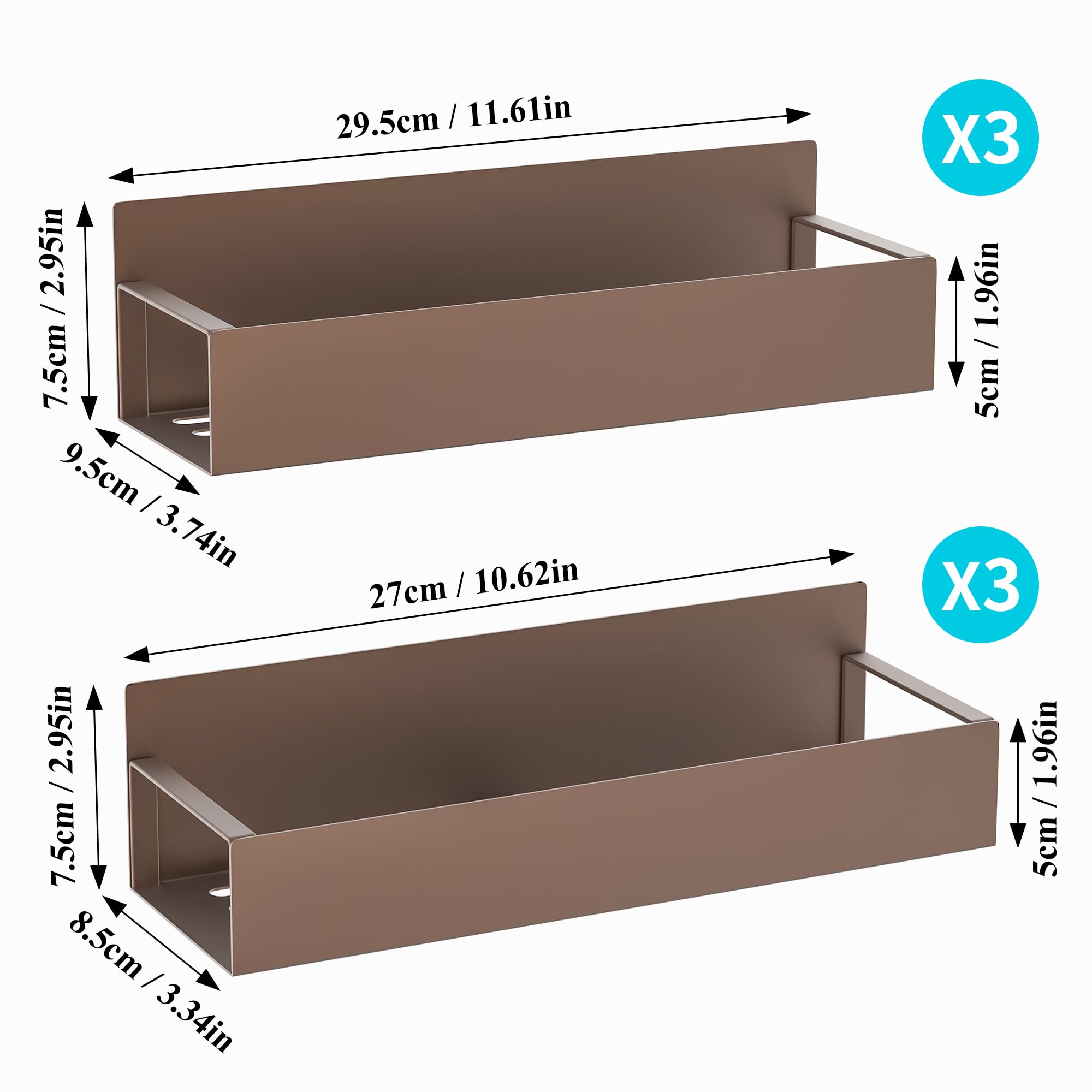 HuggieGems Metal 4 Pack Magnetic Spice Storage Rack Organizer for Refrigerator and Oven, Black Fridge Organizers and Storage