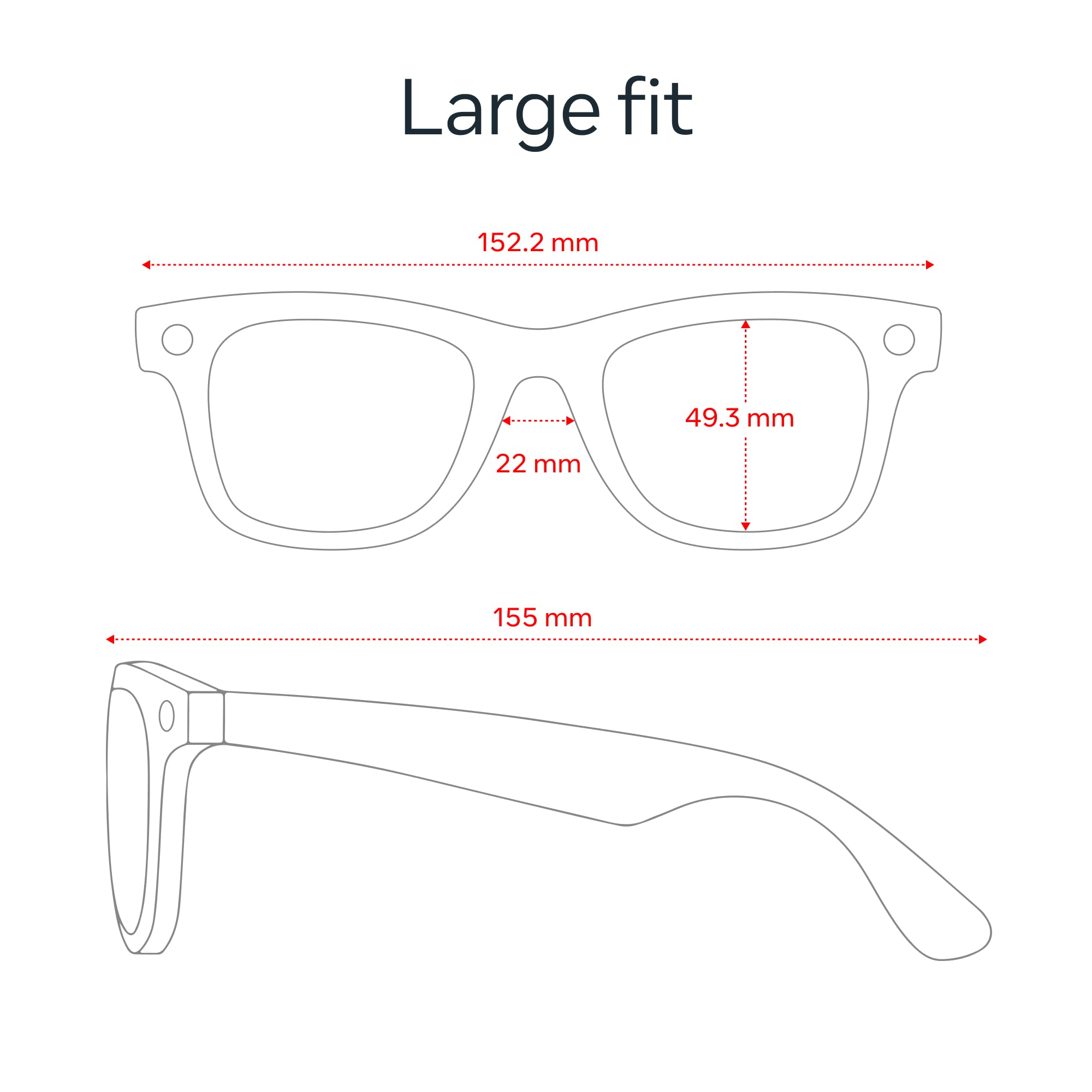 Ray-Ban Meta (Gen 2), Wayfarer, Matte Black | Smart AI Glasses for Men, Women — 2X Battery Life — 3K HD Resolution — 12 MP Ultra-Wide Camera, Audio, Video — Clear Lenses — Wearable Technology