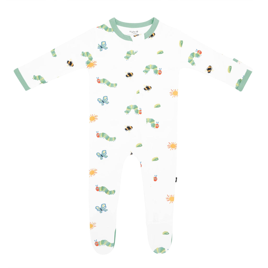 KYTE BABY Unisex Zipper Closure Footies, Rayon Made From Bamboo, 0-24 Months