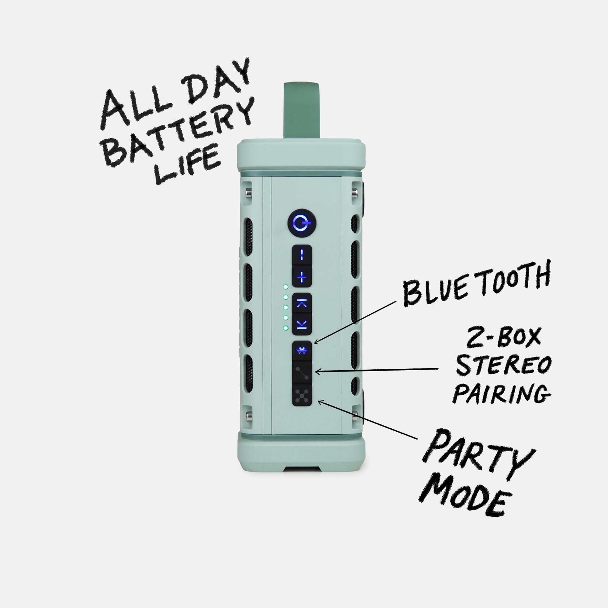 Turtlebox Ranger: Loud! Outdoor Portable Bluetooth 5.4 Speaker | Rugged, Waterproof, Ultra-Portable | Plays to 105db, Deep Bass, Shockproof, Unlimited Pairing for Full Stereo Experience, Tan
