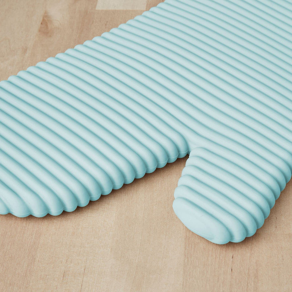 KITCHENAID Ribbed Soft Silicone Oven Mitt 2-Pack Set, 7.5"x13", Milkshake