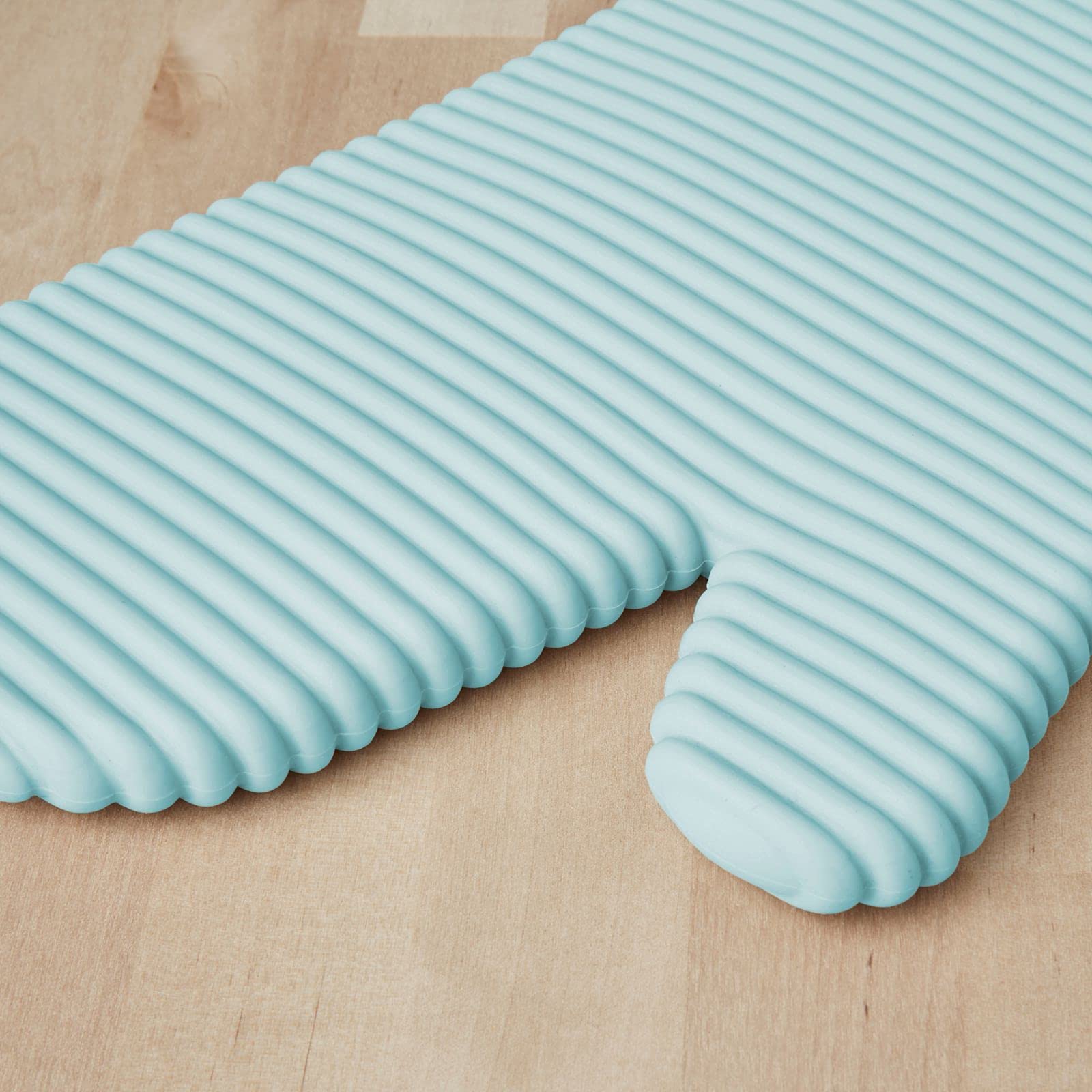 KITCHENAID Ribbed Soft Silicone Oven Mitt 2-Pack Set, 7.5"x13", Milkshake