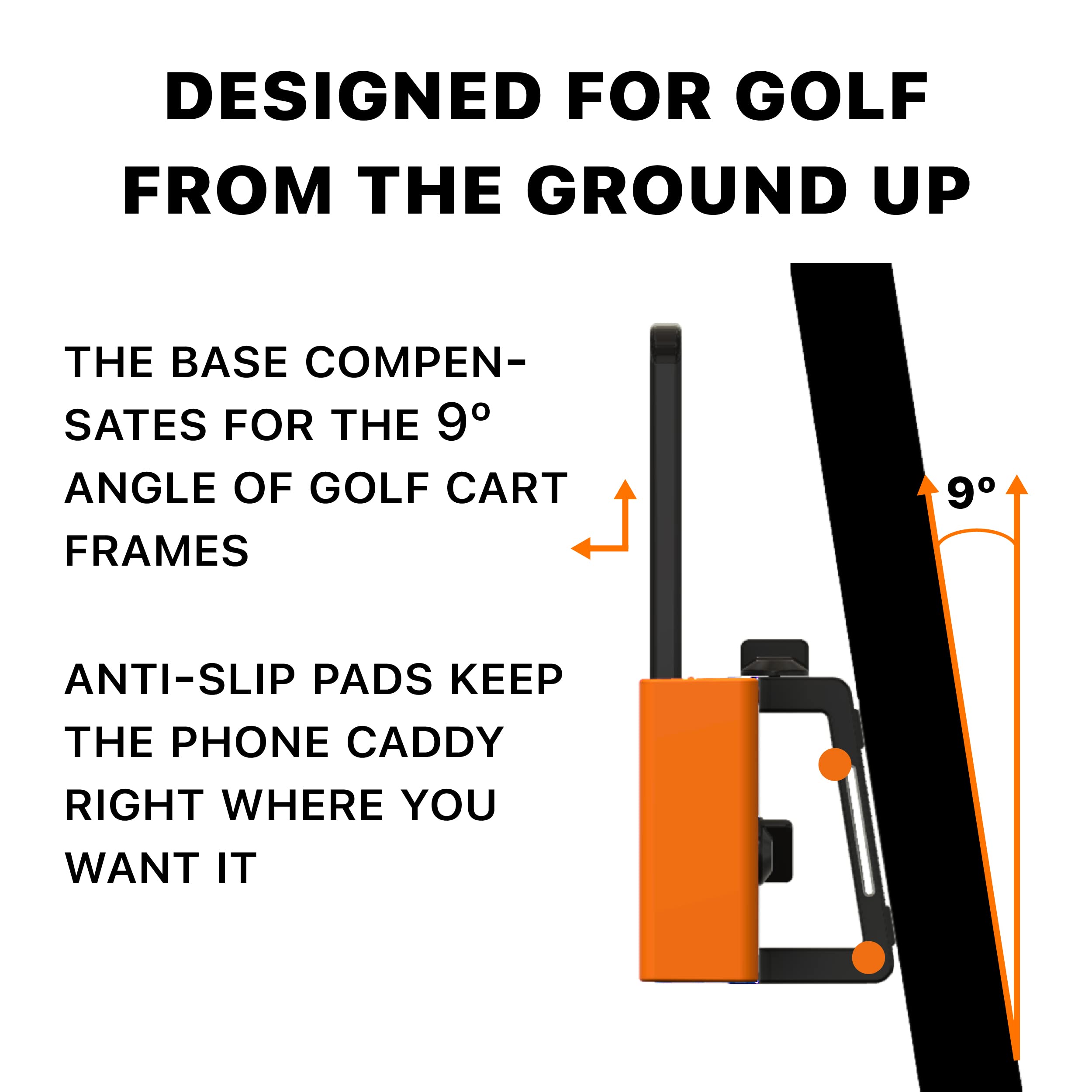 DESERT FOX GOLF - Phone Caddy - Blue