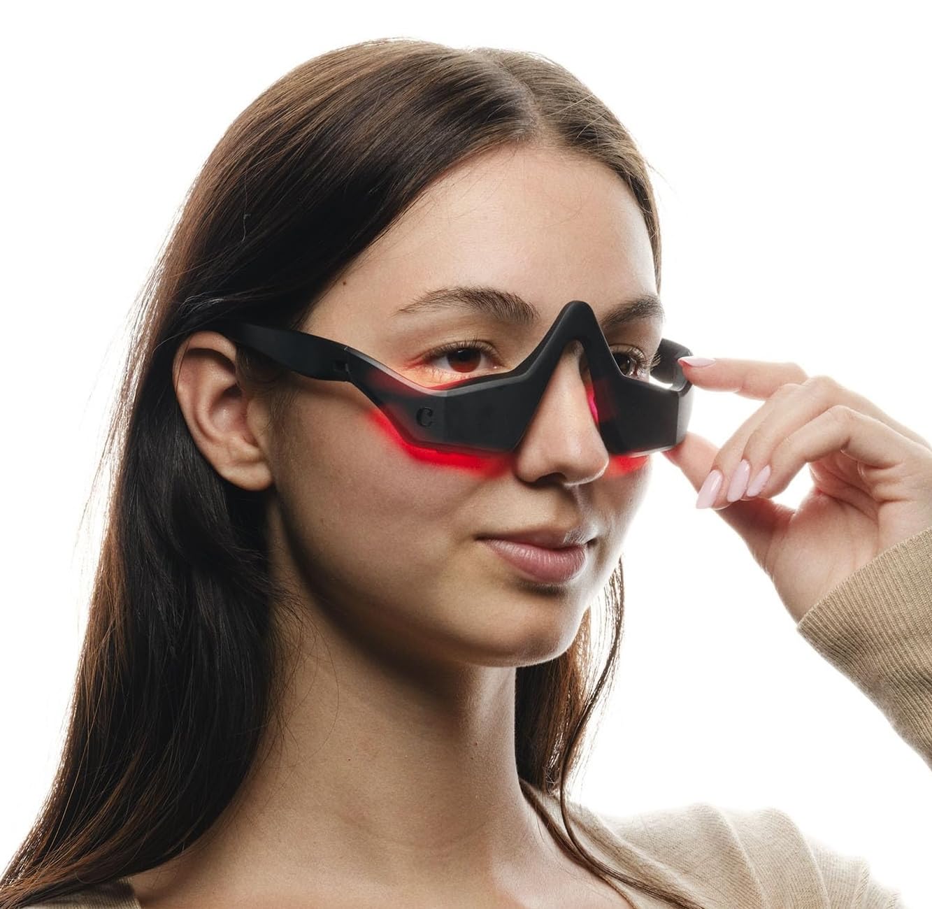Capillus Eyelift Red Light Therapy for Eyes - Under Eye Red Light Therapy Glasses 685nm - Red Light Therapy for Eyes Bags, Wrinkles, Fine Lines, Crow's Feet and Dark Circles