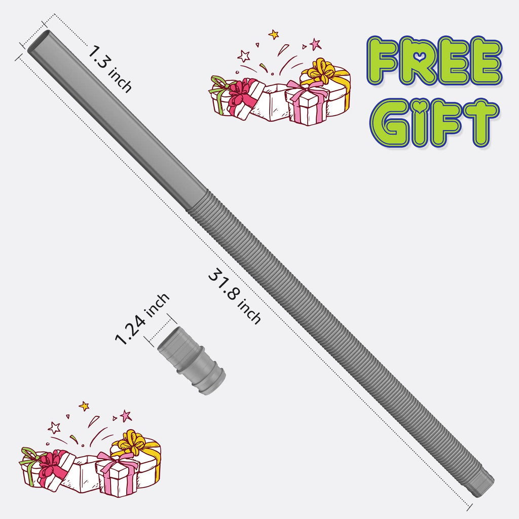 Sealegend 2 Pieces Dryer Vent Cleaner Kit Dryer Lint Vacuum Attachment, Dryer Vent Cleaning Lint Remover 2 Hoses Tools for Home Improvement