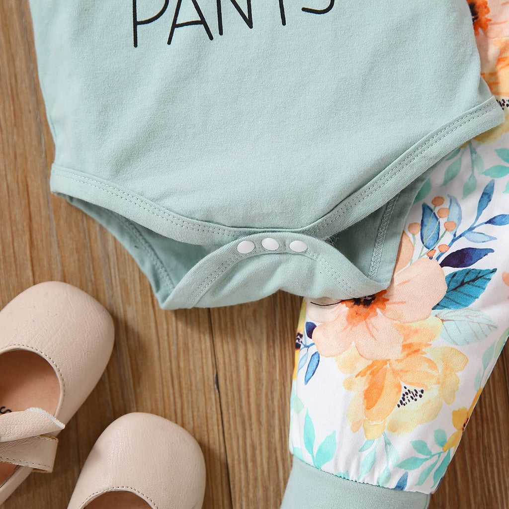 Yvowming Newborn Baby Girl Clothes Infant Ruffle Romper Pants Set Summer Outfits Cute Baby Clothes for Girls
