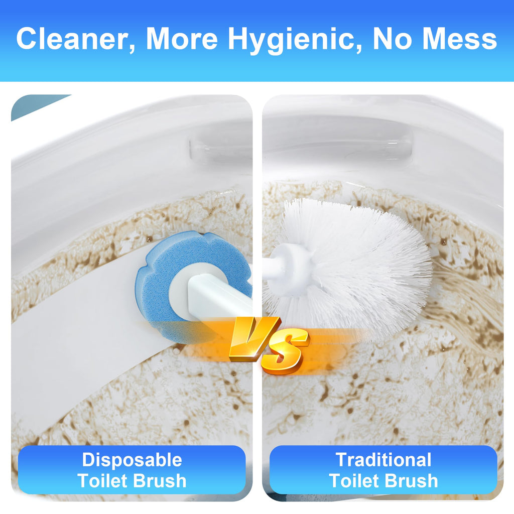 JOYMOOP Mop and Bucket Set, Flat Mops for Floor & Wall Cleaning, Commercial & Household Use, Hardwood Floor Mop with Long Handle & 4 Microfiber Pads