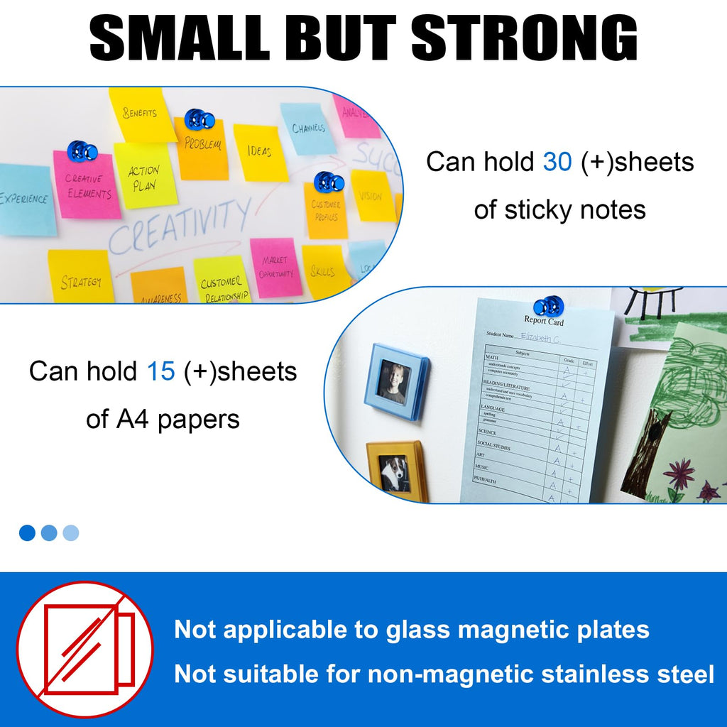 LOVIMAG Fridge Magnets 12Pcs Refrigerator Whiteboard Small Strong Magnet Classroom Kitchen Accessories Decorative Locker Set Decor Must Haves Office Calendar Refrigerador Magnetic Cute Crafts Black