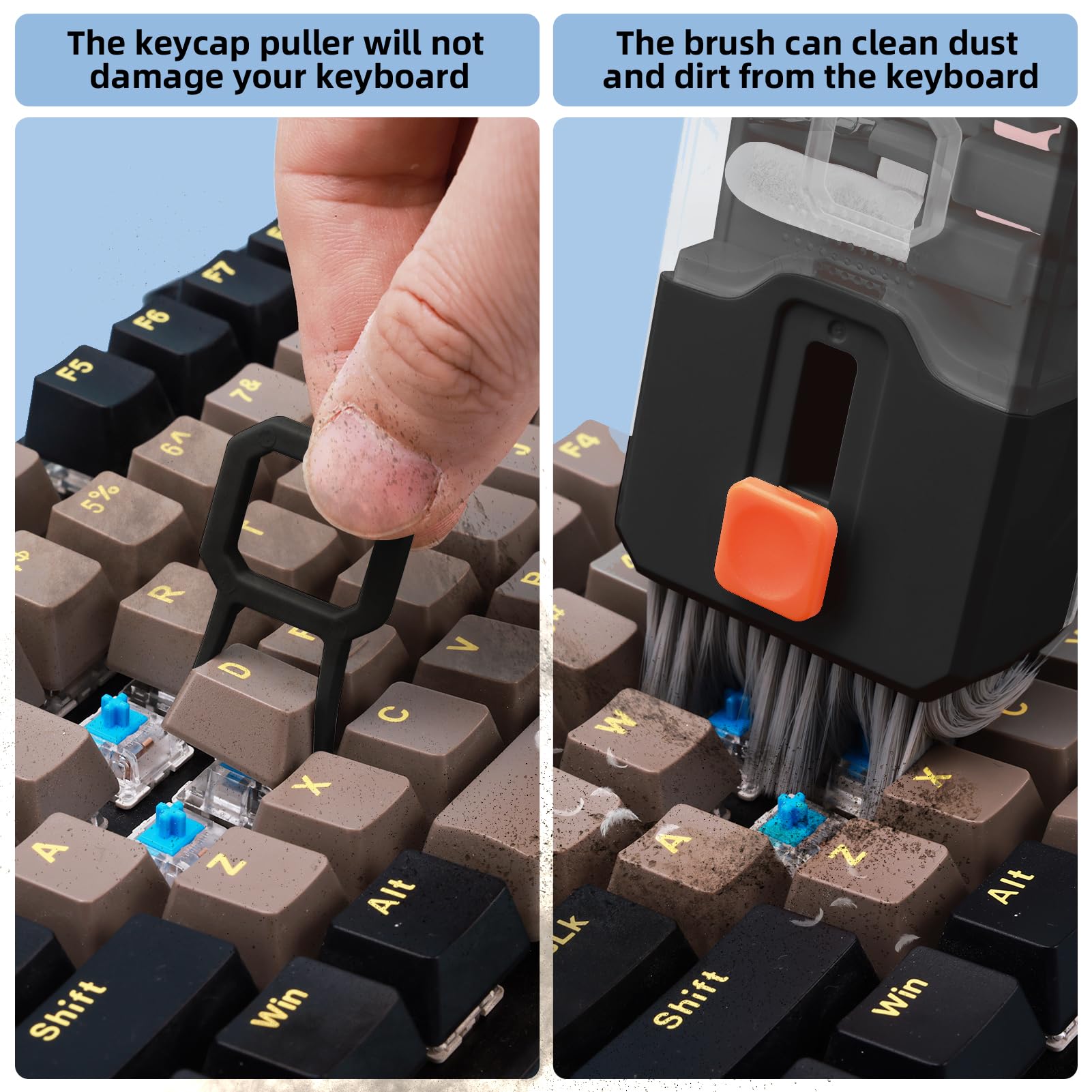 Keyboard Cleaning Kit Laptop Cleaner, All-in-1 Computer Screen Cleaning Brush Tool, Multi-Function PC Accessories Electronic Cleaner Kit Spray for iPhone iPad Macbook Earbud Camera Monitor with Patent
