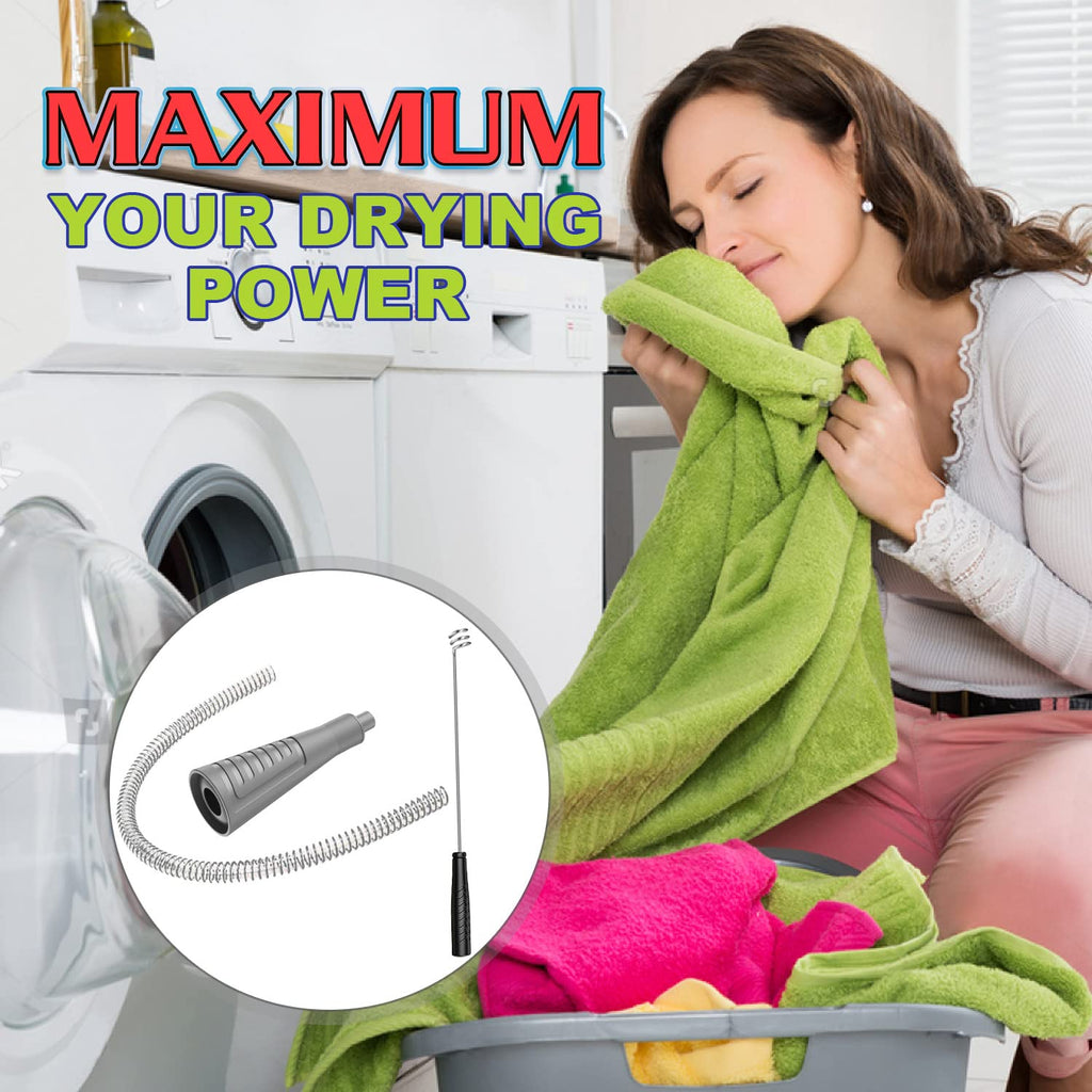 Sealegend 2 Pieces Dryer Vent Cleaner Kit Dryer Lint Vacuum Attachment, Dryer Vent Cleaning Lint Remover 2 Hoses Tools for Home Improvement