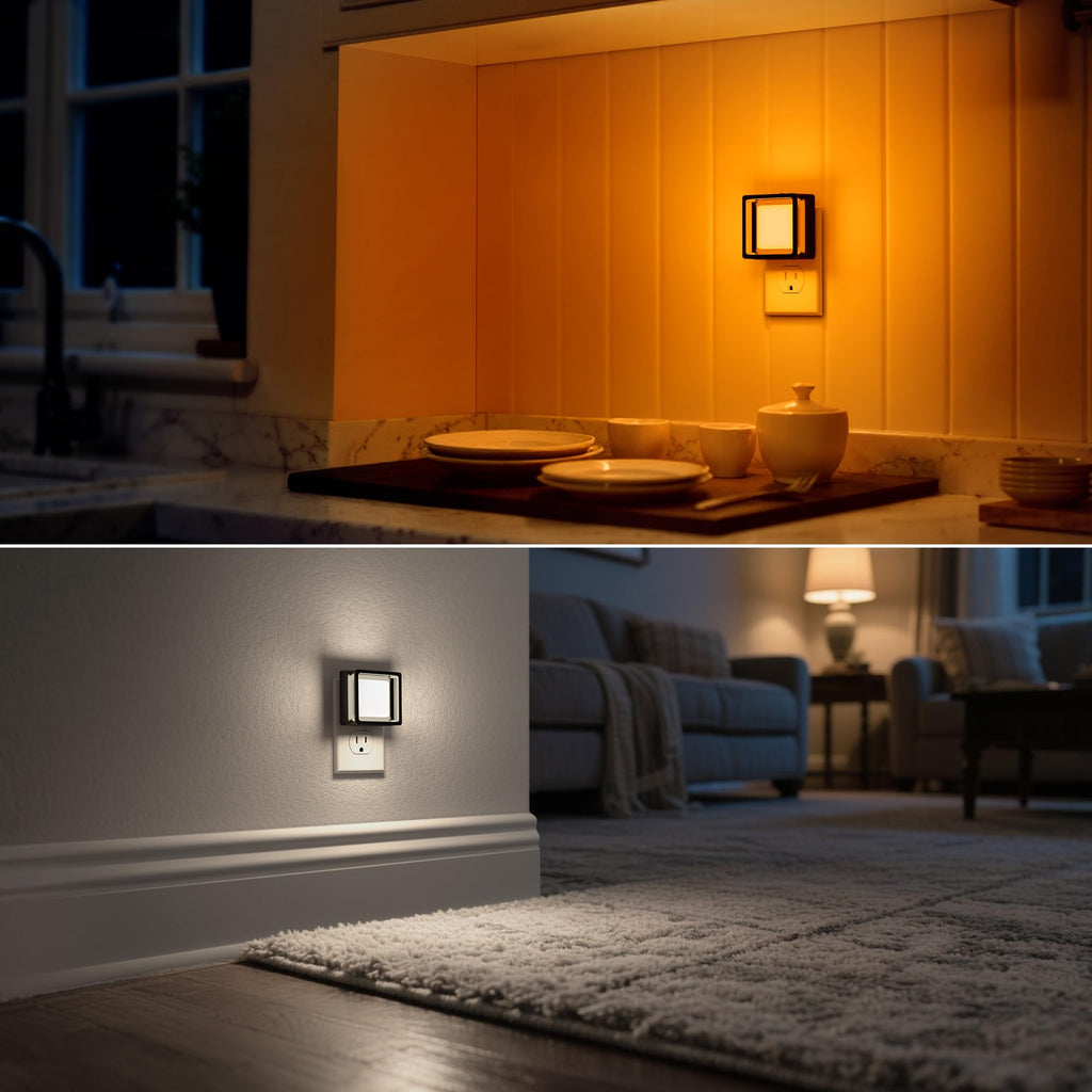DORESshop LED Night Light, Night Lights Plug Into Wall [2 Pack] with Dusk-to-Dawn Sensor, Dimmable Nightlights, Adjustable Brightness for Bathroom, Hallway, Bedroom,Kids Room,Stairway,Soft White