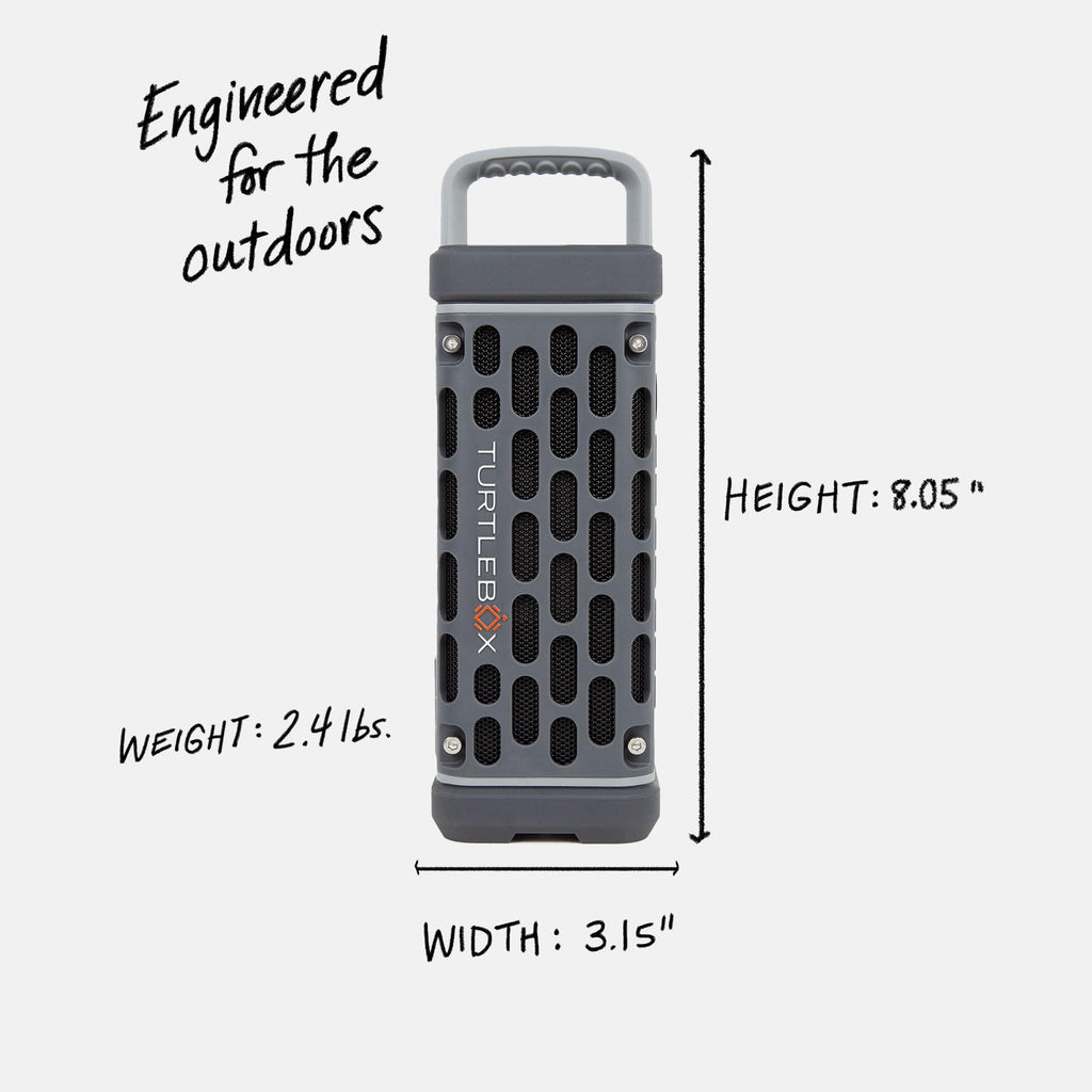 Turtlebox Ranger: Loud! Outdoor Portable Bluetooth 5.4 Speaker | Rugged, Waterproof, Ultra-Portable | Plays to 105db, Deep Bass, Shockproof, Unlimited Pairing for Full Stereo Experience, Tan