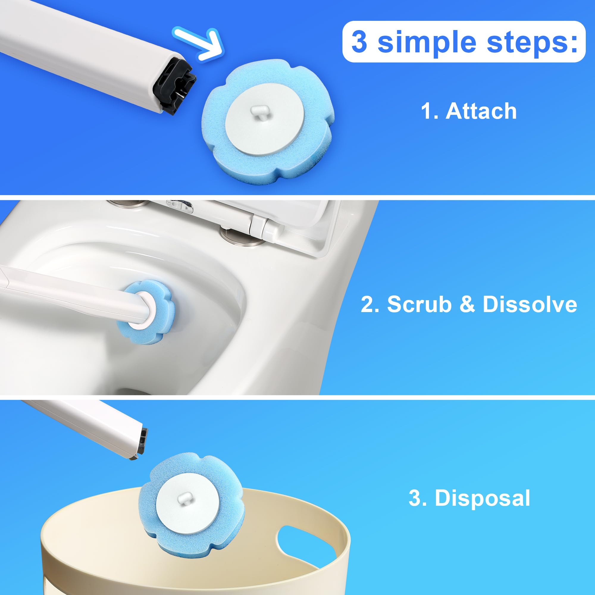 JOYMOOP Mop and Bucket Set, Flat Mops for Floor & Wall Cleaning, Commercial & Household Use, Hardwood Floor Mop with Long Handle & 4 Microfiber Pads