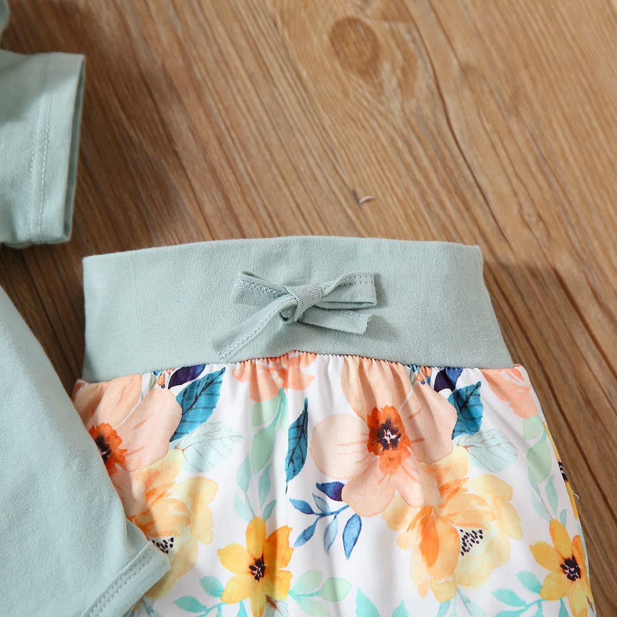 Yvowming Newborn Baby Girl Clothes Infant Ruffle Romper Pants Set Summer Outfits Cute Baby Clothes for Girls