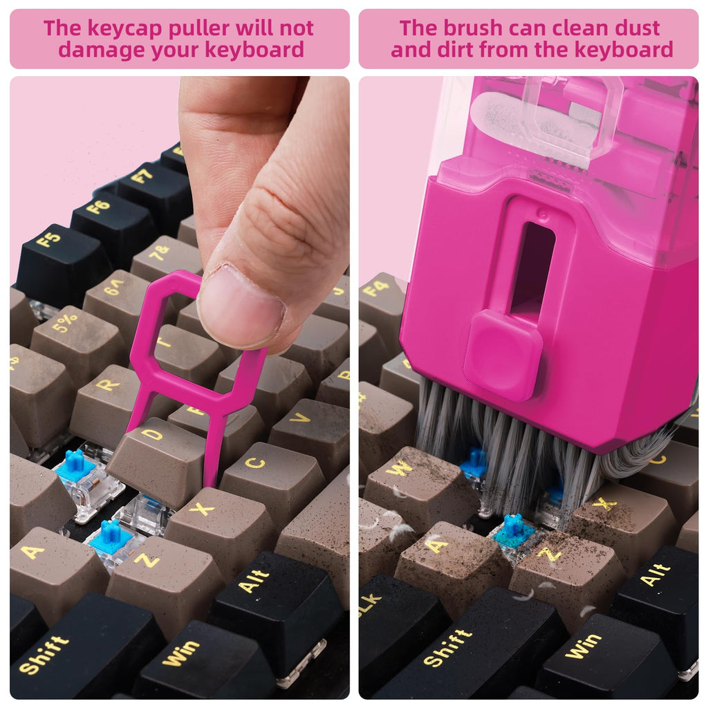 Keyboard Cleaning Kit Laptop Cleaner, All-in-1 Computer Screen Cleaning Brush Tool, Multi-Function PC Accessories Electronic Cleaner Kit Spray for iPhone iPad Macbook Earbud Camera Monitor with Patent