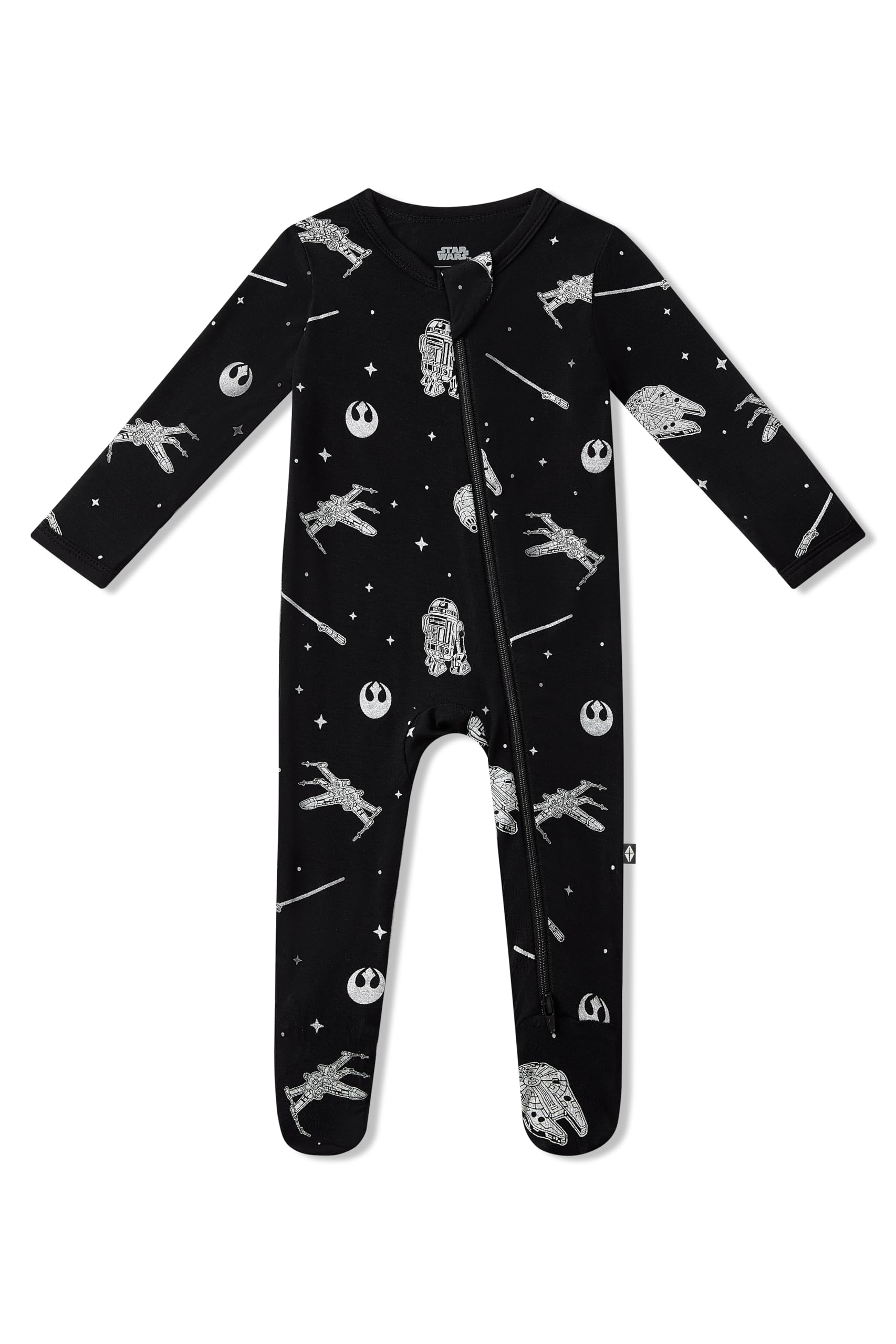 KYTE BABY Unisex Zipper Closure Footies, Rayon Made From Bamboo, 0-24 Months