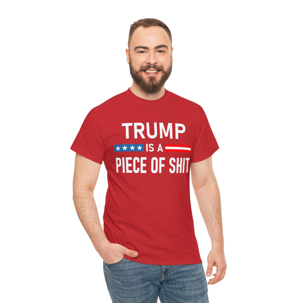 Donald Trump is a Piece of Shirt POS Funny Anti F.uck Trump Sucks Tee Tshirt