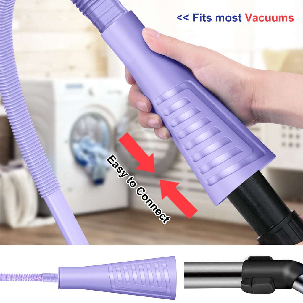 Sealegend 2 Pieces Dryer Vent Cleaner Kit Dryer Lint Vacuum Attachment, Dryer Vent Cleaning Lint Remover 2 Hoses Tools for Home Improvement
