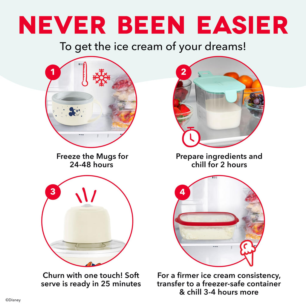 Dash My Mug Ice Cream Maker - Makes Single Serving of Gelato, Frozen Yogurt, Sorbet & More - Easy to Clean & Use - Aqua, 2 Bowls