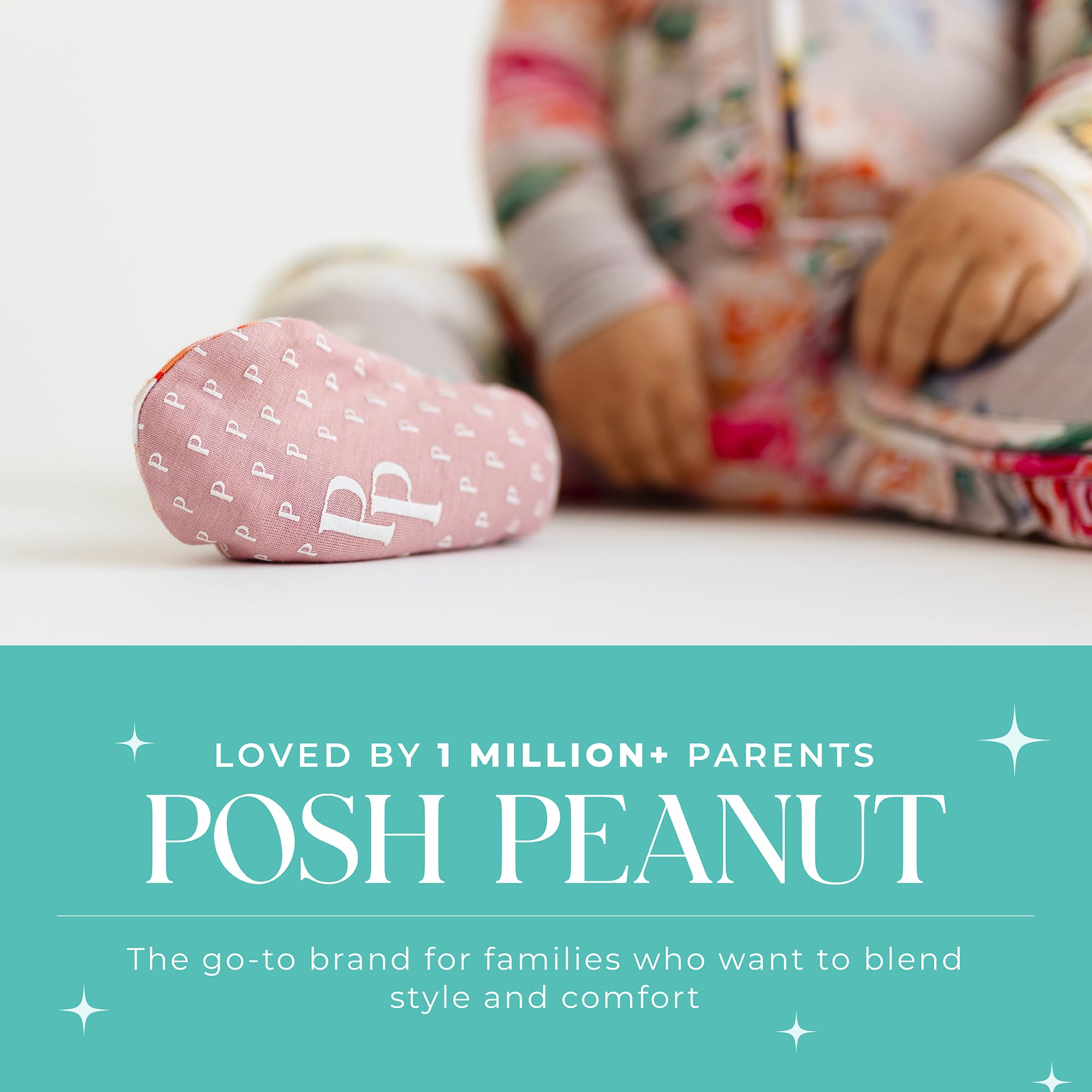 Posh Peanut Footie Pajamas for Baby Girls – Sleepers in Ultra-Soft Viscose from Bamboo with 2-Way Zipper & Ruffle Trim