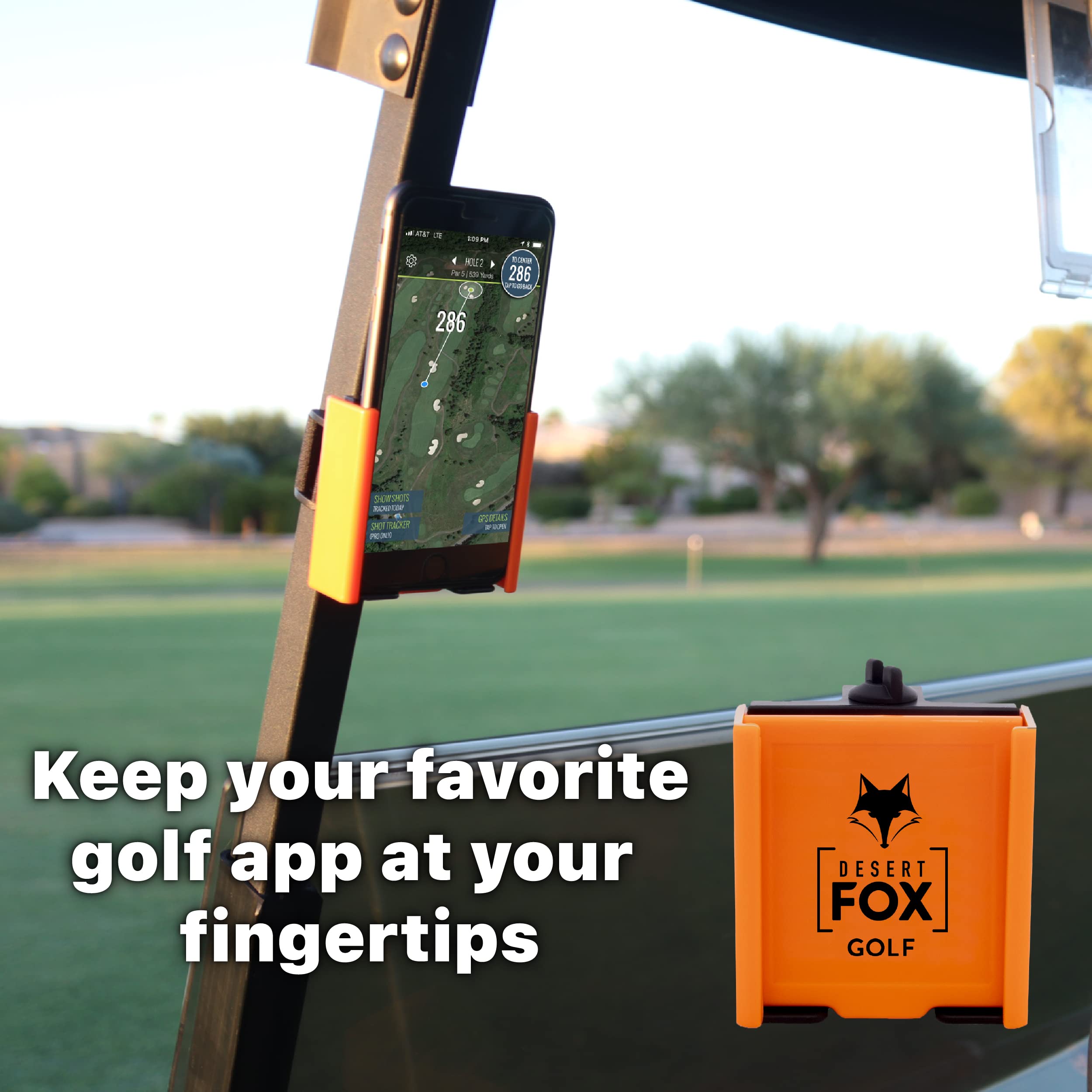 DESERT FOX GOLF - Phone Caddy - Blue