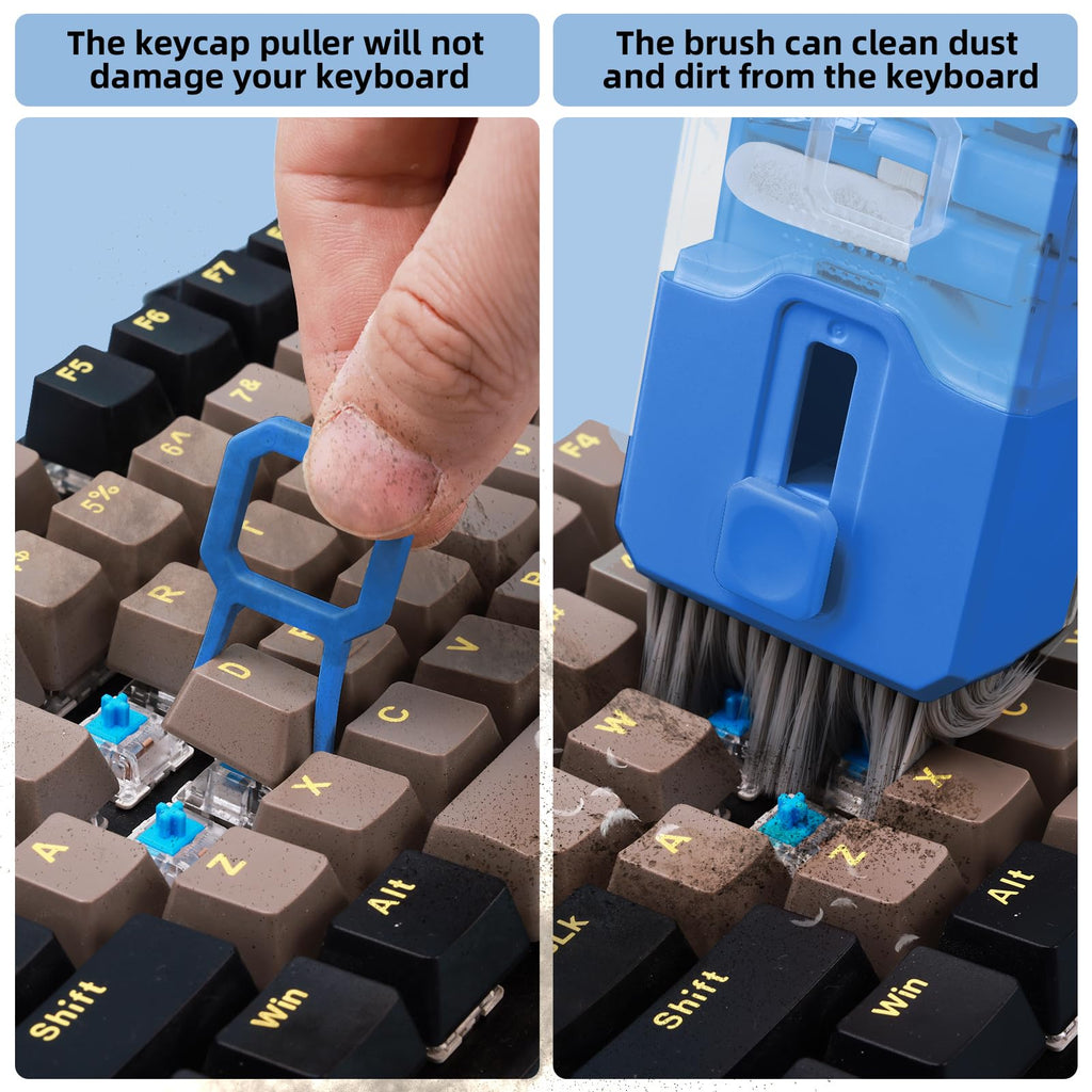 Keyboard Cleaning Kit Laptop Cleaner, All-in-1 Computer Screen Cleaning Brush Tool, Multi-Function PC Accessories Electronic Cleaner Kit Spray for iPhone iPad Macbook Earbud Camera Monitor with Patent