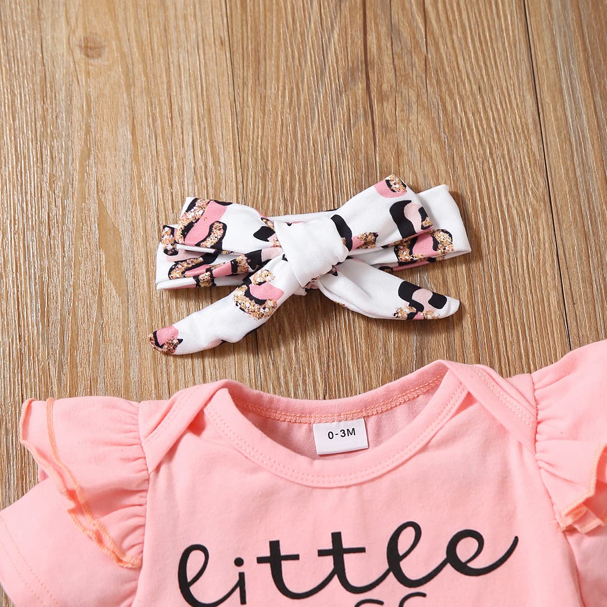 Yvowming Newborn Baby Girl Clothes Infant Ruffle Romper Pants Set Summer Outfits Cute Baby Clothes for Girls