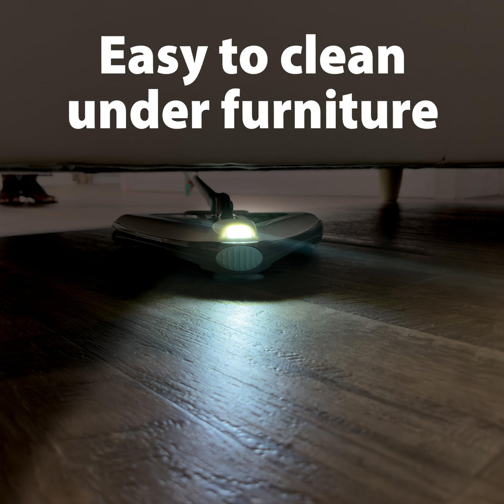Zippi Sweeper Standard - 2025 New and Improved Lightweight Sweeper, Perfect for Short Carpet Hardwood and Tile, Triangular Design Allows for Sweeping in Corners, 30 Minutes Cleaning Time