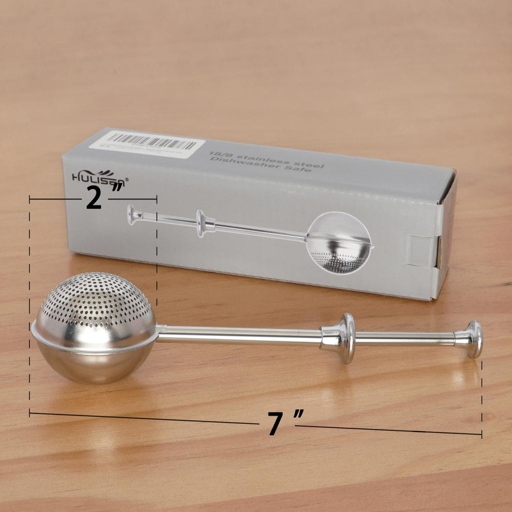HULISEN Flour Duster for Baking, One-Handed Operation, 304 Stainless Steel Powdered Sugar Shaker Duster, Pick Up and Dust Flour Sifter, Gift Package