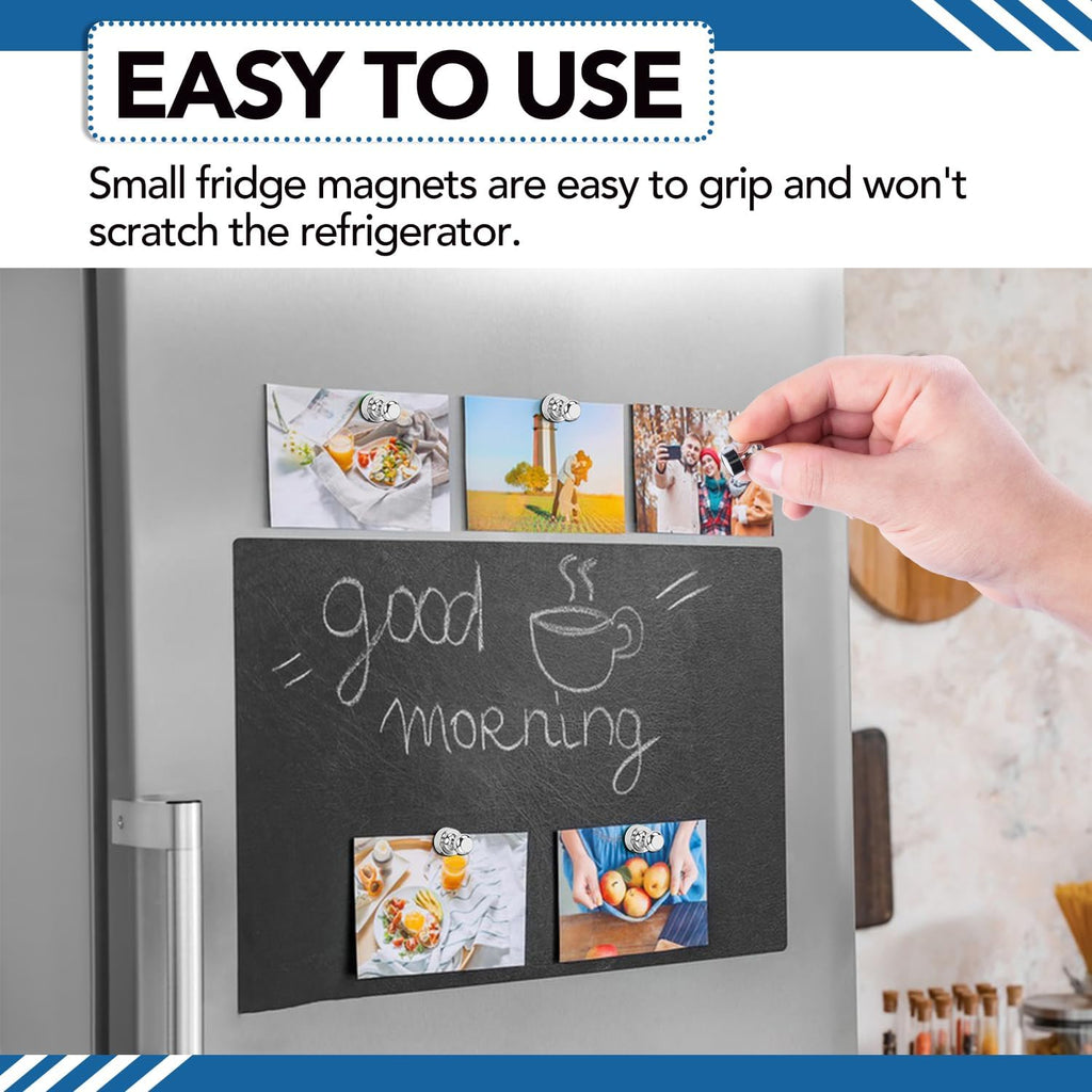 LOVIMAG Fridge Magnets 12Pcs Refrigerator Whiteboard Small Strong Magnet Classroom Kitchen Accessories Decorative Locker Set Decor Must Haves Office Calendar Refrigerador Magnetic Cute Crafts Black