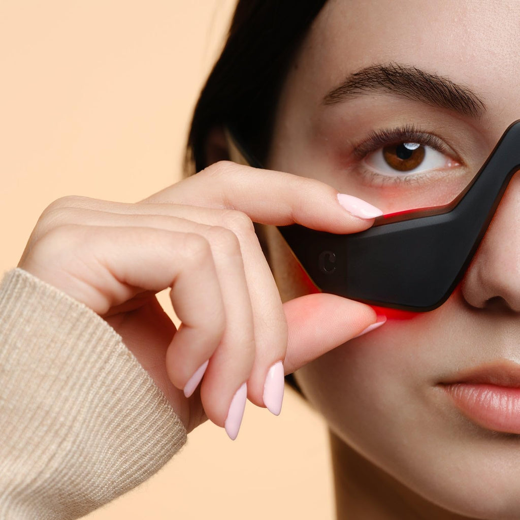 Capillus Eyelift Red Light Therapy for Eyes - Under Eye Red Light Therapy Glasses 685nm - Red Light Therapy for Eyes Bags, Wrinkles, Fine Lines, Crow's Feet and Dark Circles
