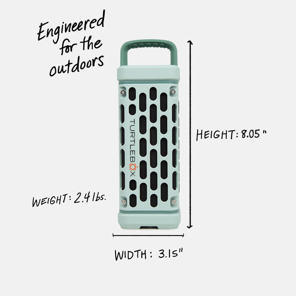 Turtlebox Ranger: Loud! Outdoor Portable Bluetooth 5.4 Speaker | Rugged, Waterproof, Ultra-Portable | Plays to 105db, Deep Bass, Shockproof, Unlimited Pairing for Full Stereo Experience, Tan