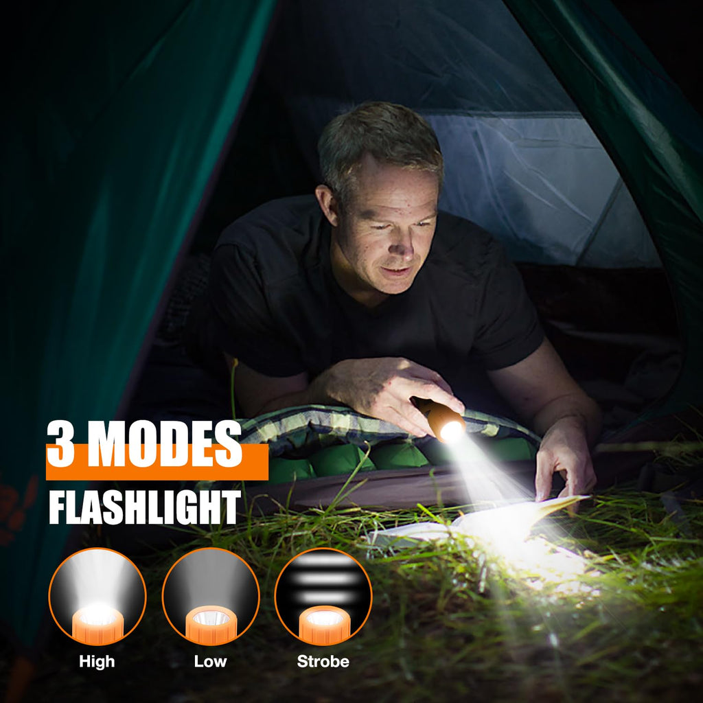 LcFun Electric Dual Arc Lighter USB Rechargeable Outdoor Windproof Flameless Plasma Lighters for Camping, Hiking, Waterproof Matches Survival Tactical Gear Birthday Gifts for Men