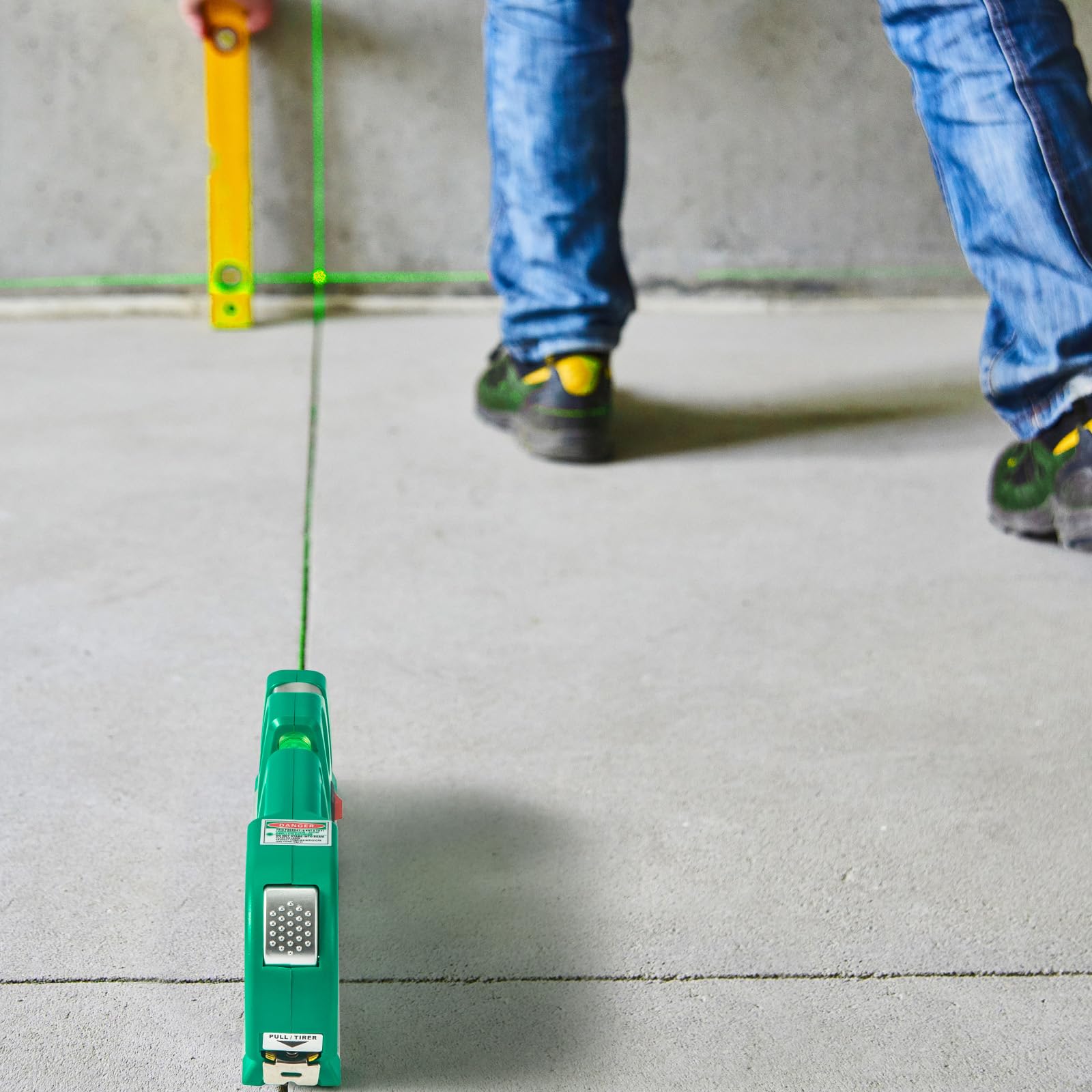 Laser Level Line Tool, Multipurpose Laser Level Kit Standard Cross Line Laser leveler Beam Tool with Metric Rulers 8ft/2.5M for Picture Hanging cabinets Tile Walls by AikTryee.
